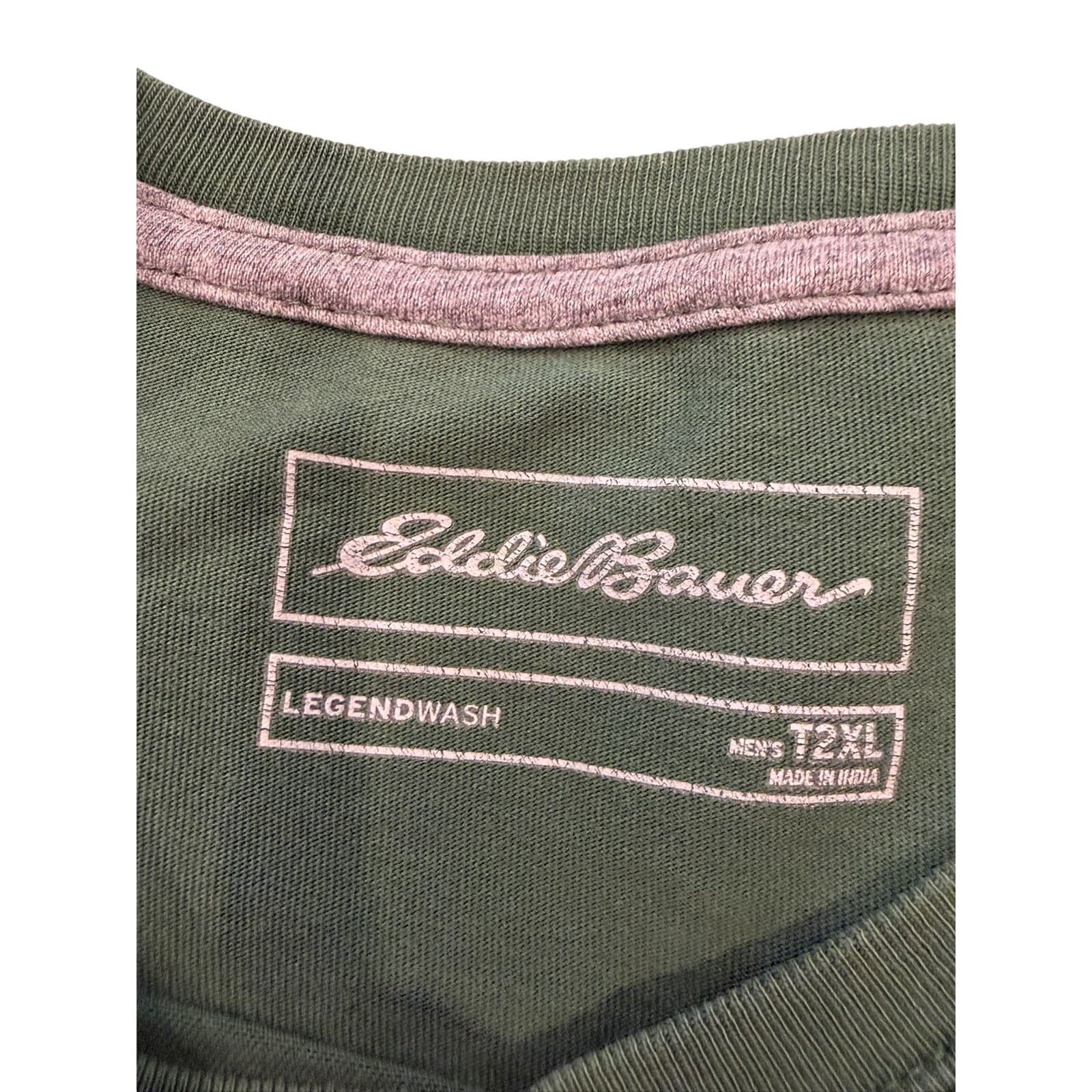 Eddie Bauer Legendwash Pocket Long Sleeve T-Shirts Lot 3 Men's T2XL Tall - Thumbnail 5
