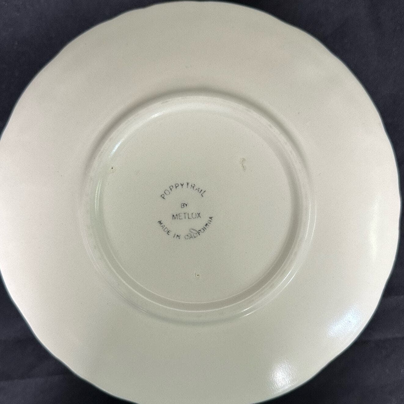 METLOX Poppy Trail Sculptured Blue Grape Vintage Gravy Boat - Thumbnail 10