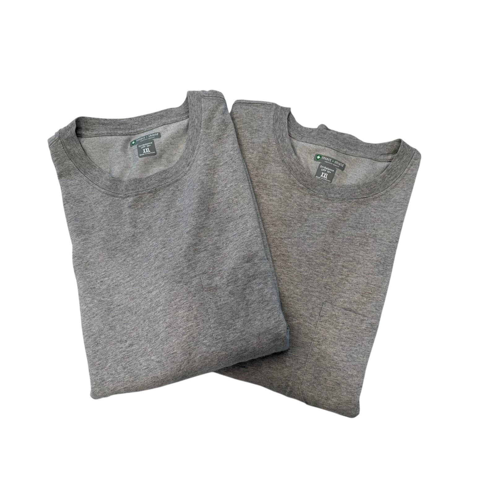 Insect Shield Dri-Balance UPF 30+ Pocket Long Sleeve Shirt Gray Men's XXL