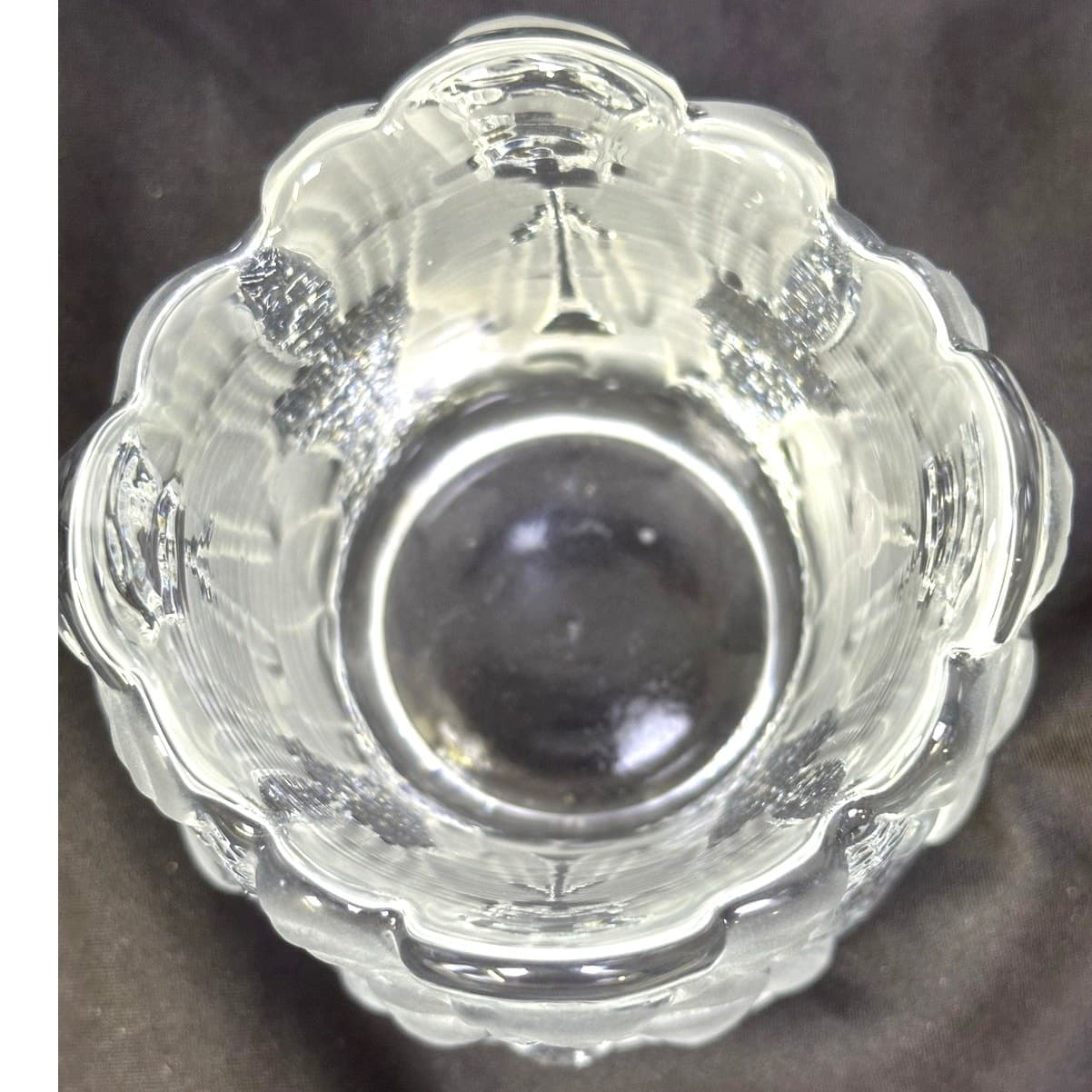Nybro Sweden Heavy Frosted Crystal 'Angel' Votive Candle Holder - Thumbnail 5