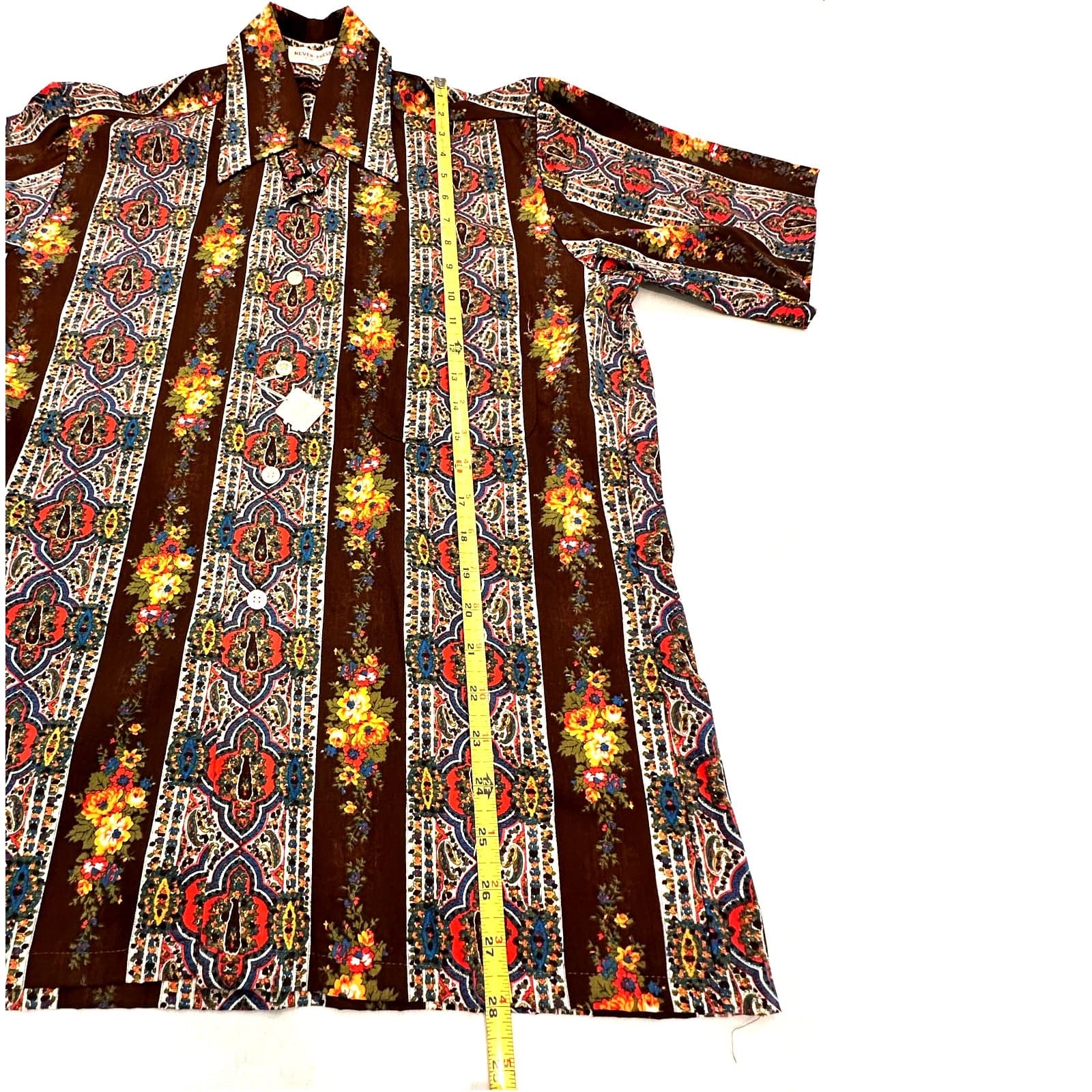 Donegal Vintage Men's Hawaiian M Shirt 15-15 1/2 Short Sleeves Excellent - Thumbnail 9