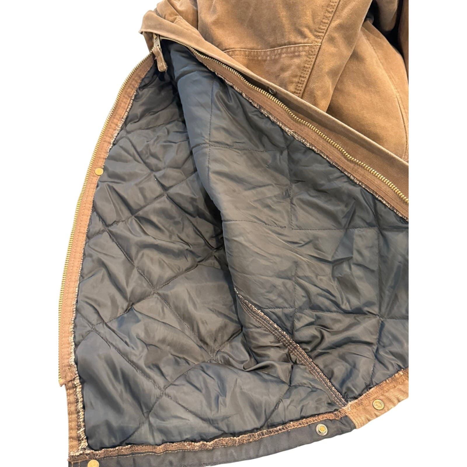 Berne Insulated Duck Canvas Bib Overalls Brown 2XL Regular B377BB Workwear - Thumbnail 17