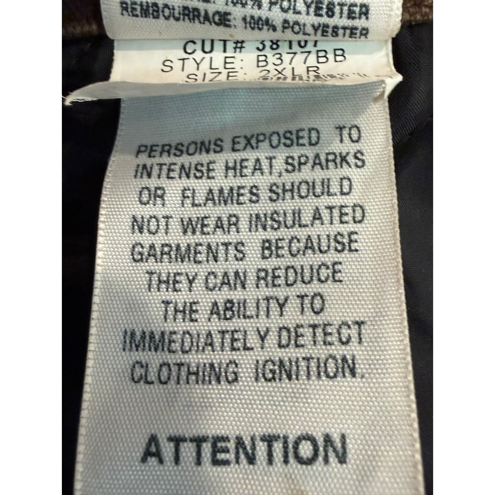 Berne Insulated Duck Canvas Bib Overalls Brown 2XL Regular B377BB Workwear - Thumbnail 4