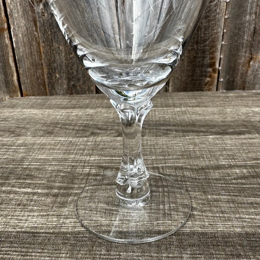 Fostoria Retired 1953-1972 'Nosegay' 6.25" Water Goblets-Excellent-Set of 11 - Thumbnail 4