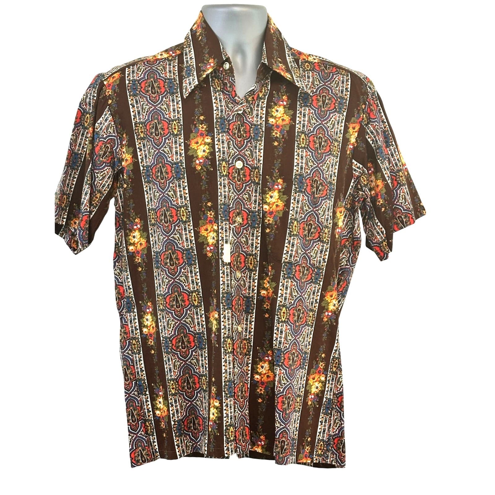 Donegal Vintage Men's Hawaiian M Shirt 15-15 1/2 Short Sleeves Excellent