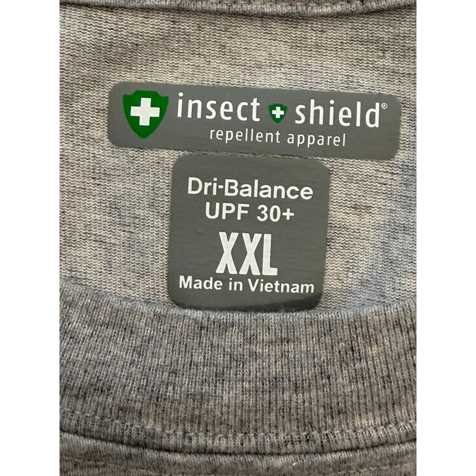 Insect Shield Dri-Balance UPF 30+ Pocket Long Sleeve Shirt Gray Men's XXL - Thumbnail 3