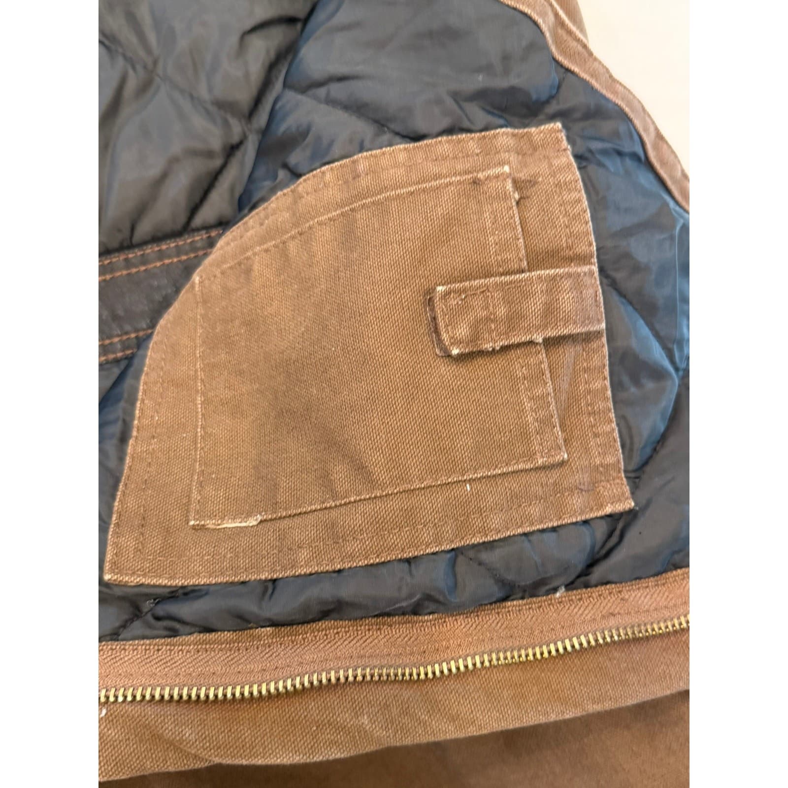 Berne Insulated Duck Canvas Bib Overalls Brown 2XL Regular B377BB Workwear - Thumbnail 15