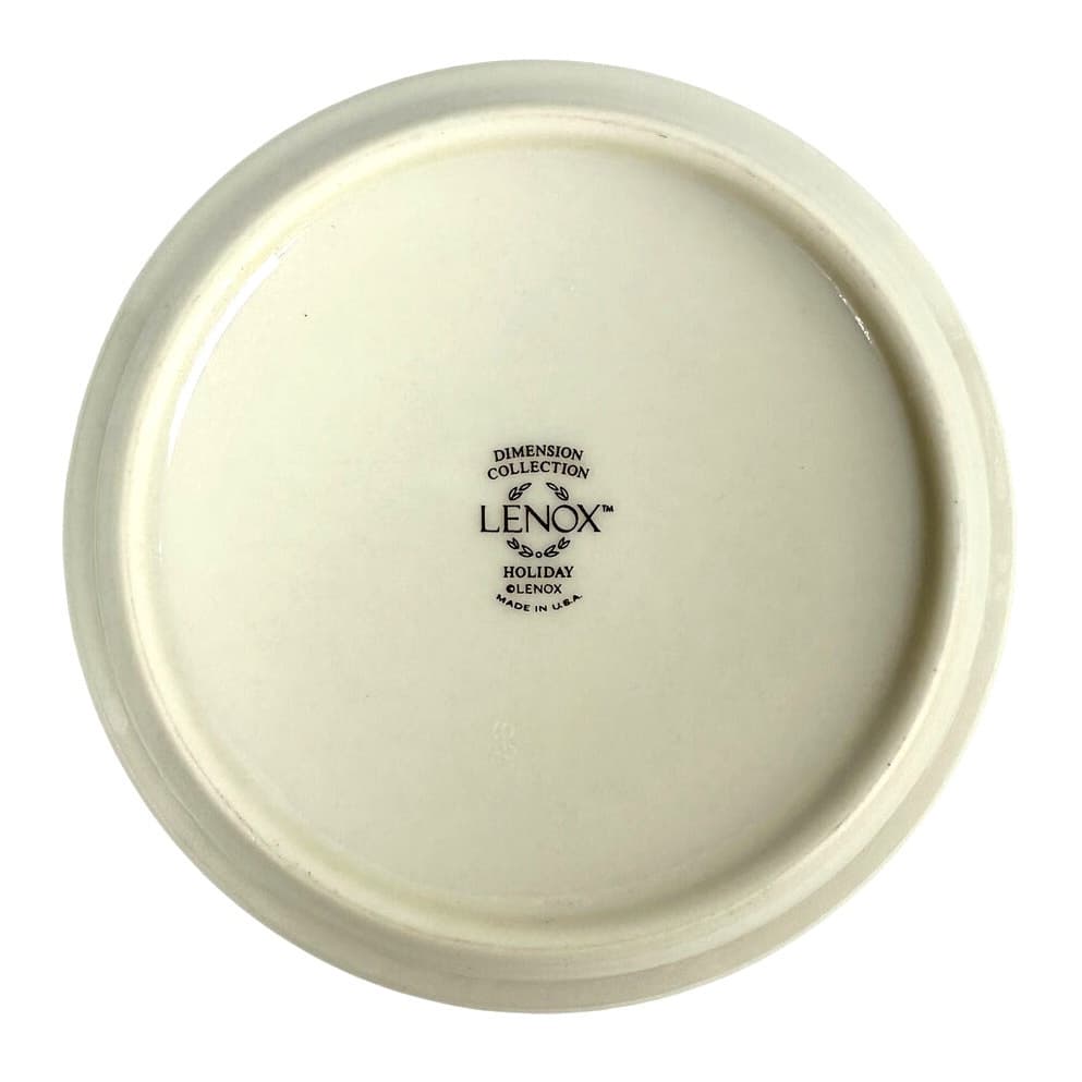 Lenox Holiday Dimension Holly Berries Gold Rim 5.25" Dessert Bowl - Thumbnail 3