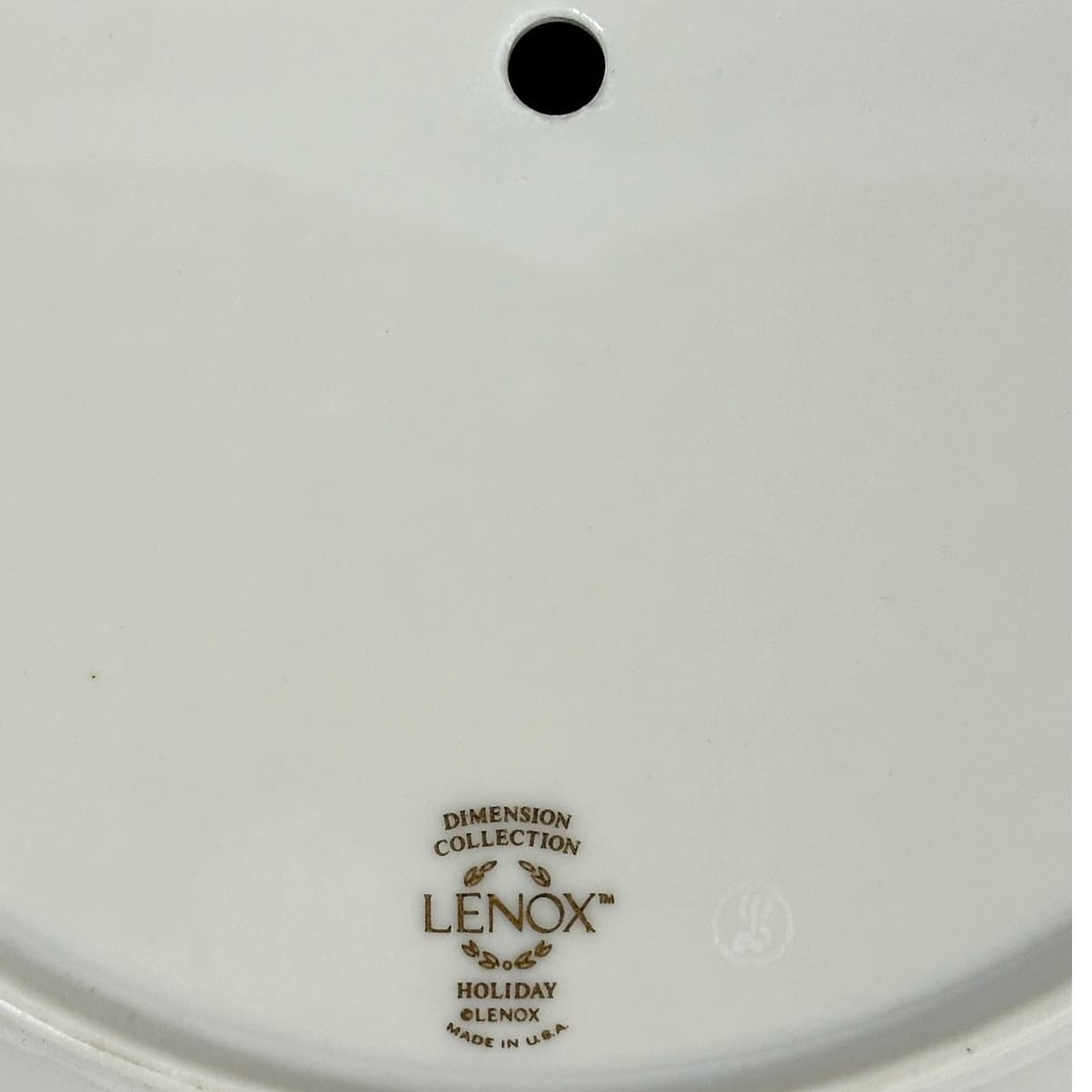 Lenox Holiday Dimension Holly Berries Gold Rim 10.75" One TIER REPLACEMENT Plate - Thumbnail 8