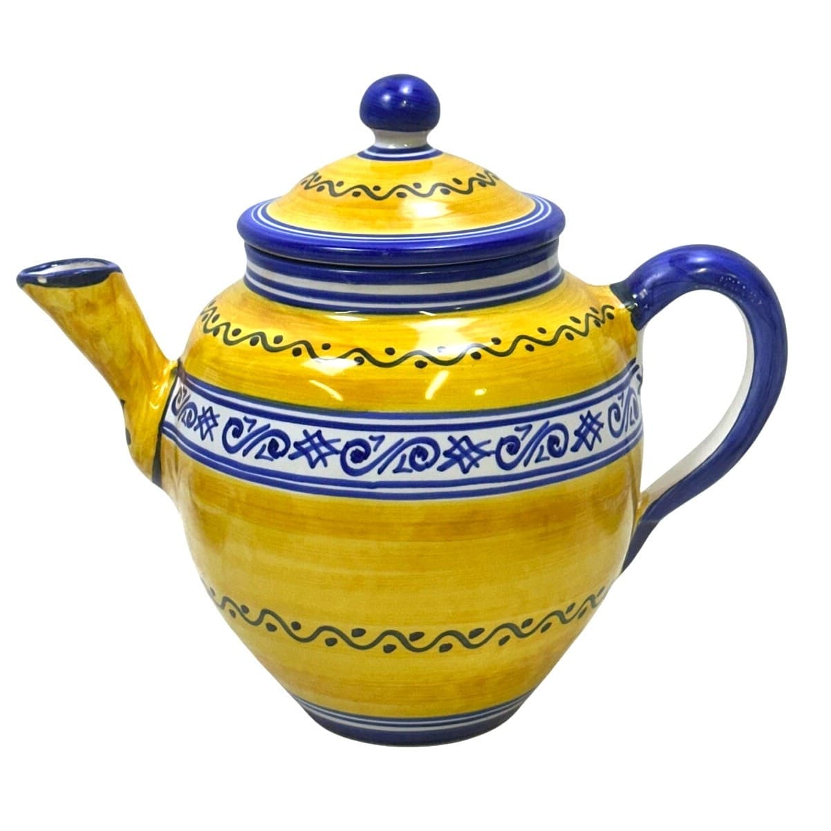De La Cal Barreira Puente Spain Ceramic Pottery 15-Piece Tea Set-Extremely Rare - Thumbnail 2