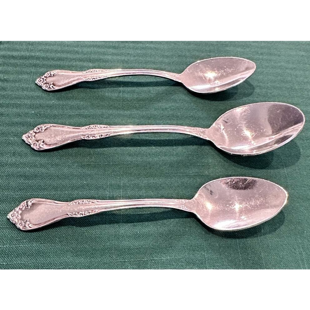 Oneida Ltd Mansfield Amadeus Wm A Rogers Deluxe Stainless Spoons-Set of 3 - Thumbnail 2