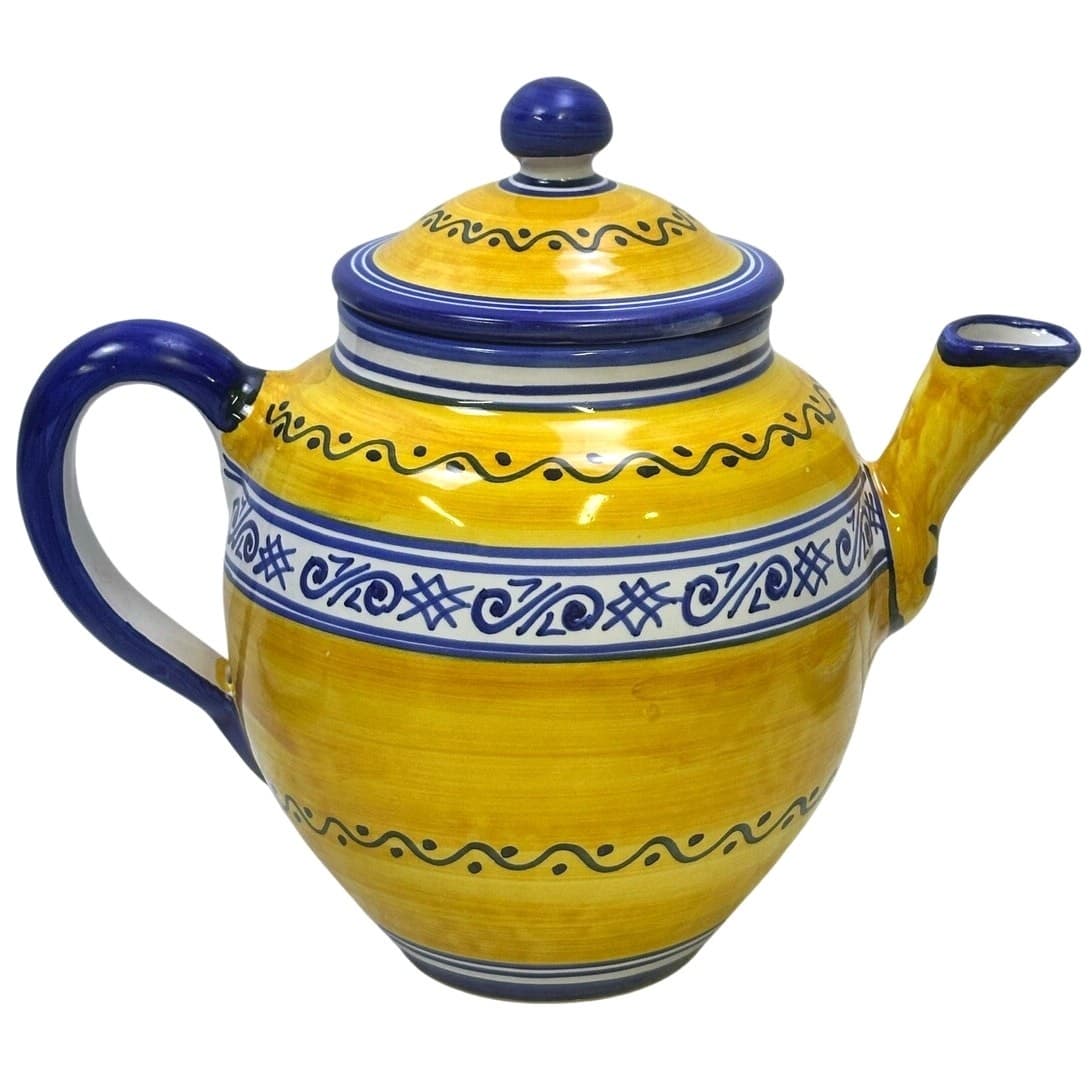 De La Cal Barreira Puente Spain Ceramic Pottery 15-Piece Tea Set-Extremely Rare - Thumbnail 3