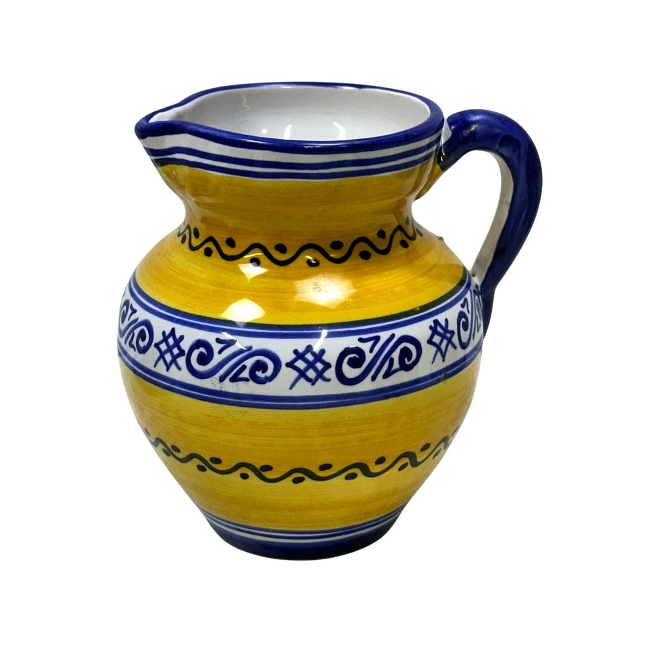De La Cal Barreira Puente Spain Ceramic Pottery 15-Piece Tea Set-Extremely Rare - Thumbnail 5