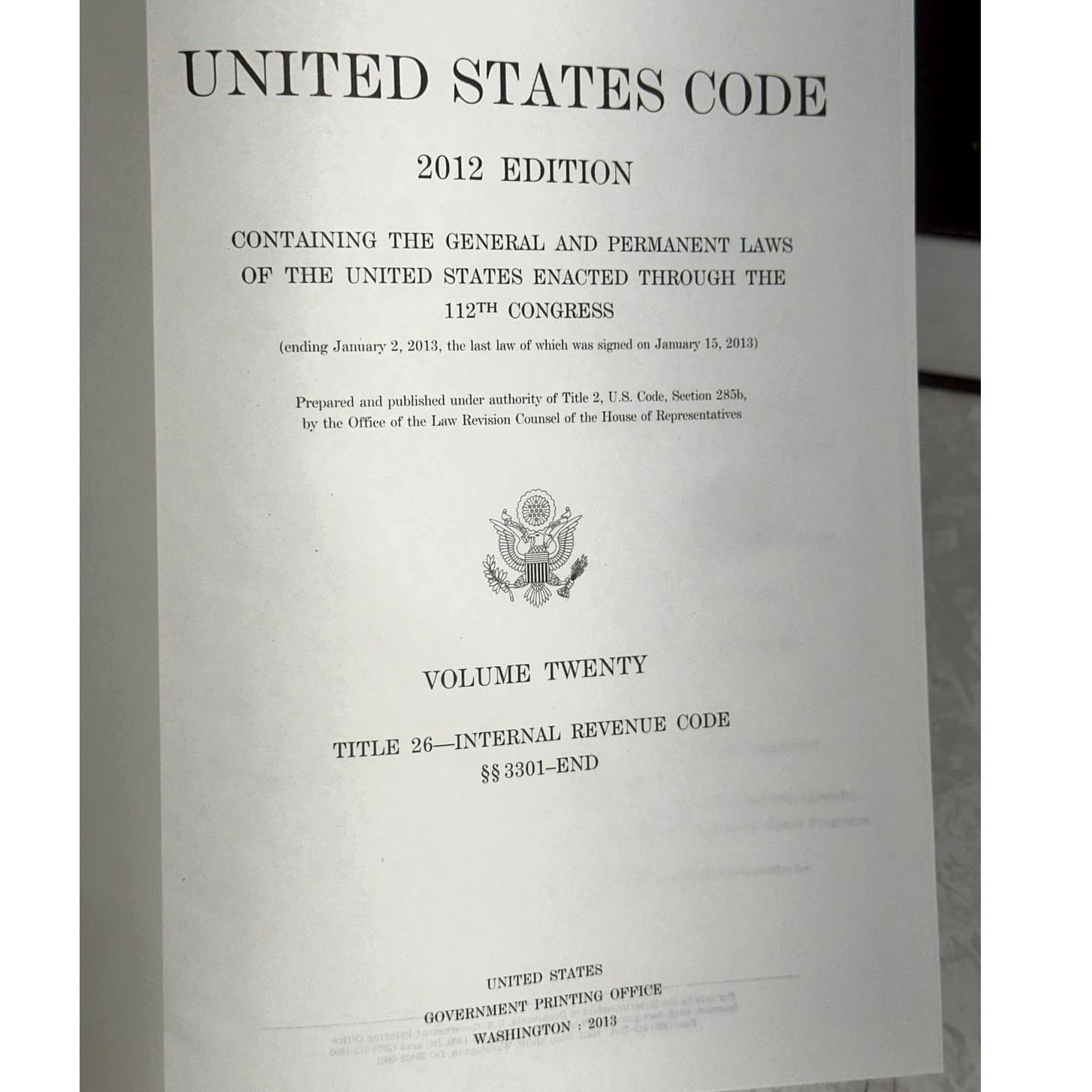 United States Code 2012 Edition Title 26 IRS Volumes 18, 19 & 20-Excellent - Thumbnail 11