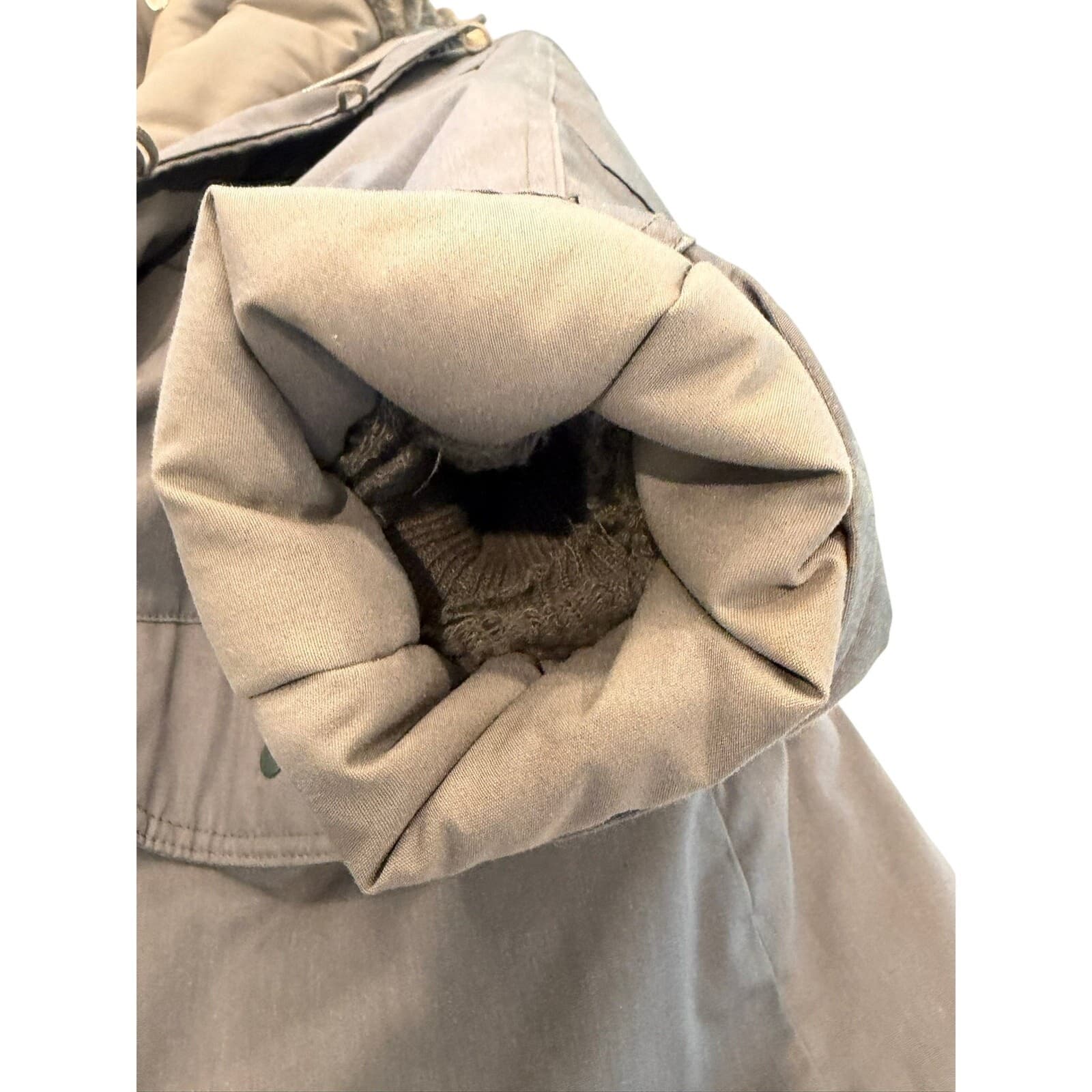 Vintage N-3B Arctic Parka Flight Jacket Fur Hood Gray USA Men's Size XL - Thumbnail 13