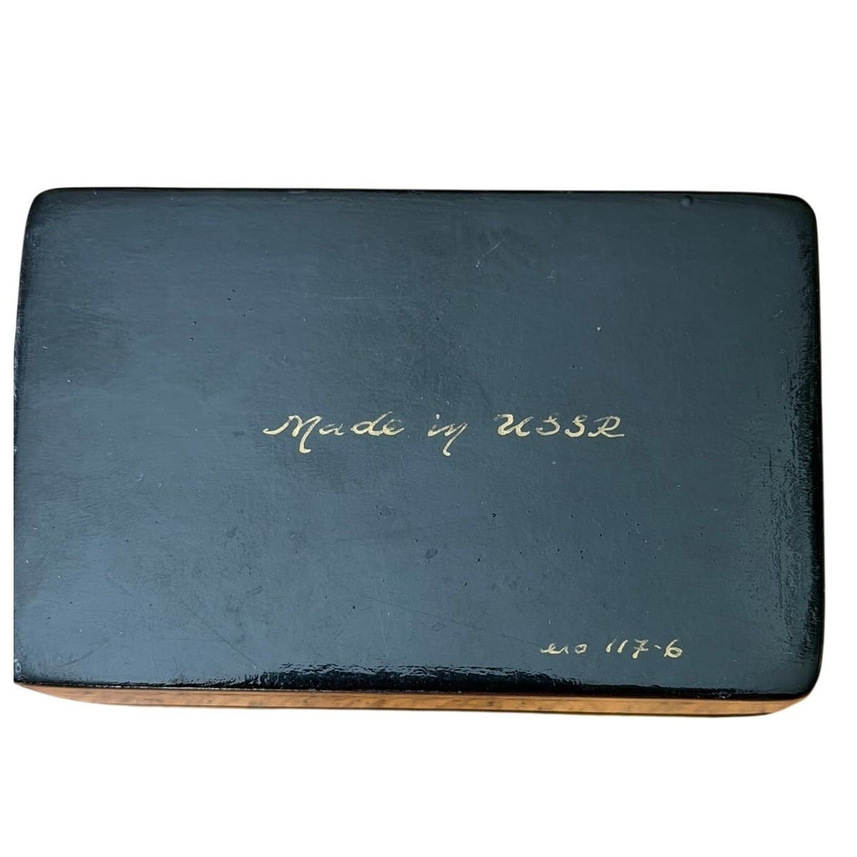 1972 Fedoskino Russian Lacquer Box Troika Sleigh Signed G Tochenov USSR - Thumbnail 3