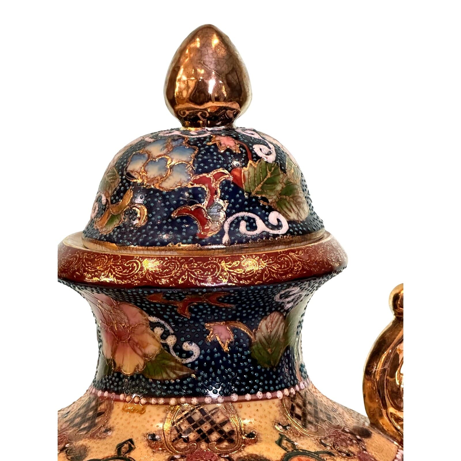 Satsuma Japan 16.25" Double Handle Large Urn by C. Lee Limited Edition 82/5000 - Thumbnail 4