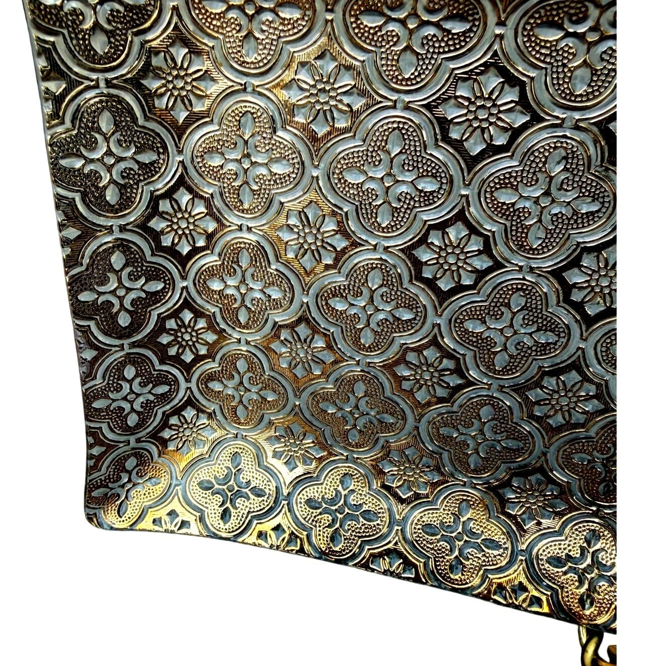 Georges Briard Iberia Vintage MCM 22K Gold 16.5 x 7 Rectangular Glass Platter - Thumbnail 3