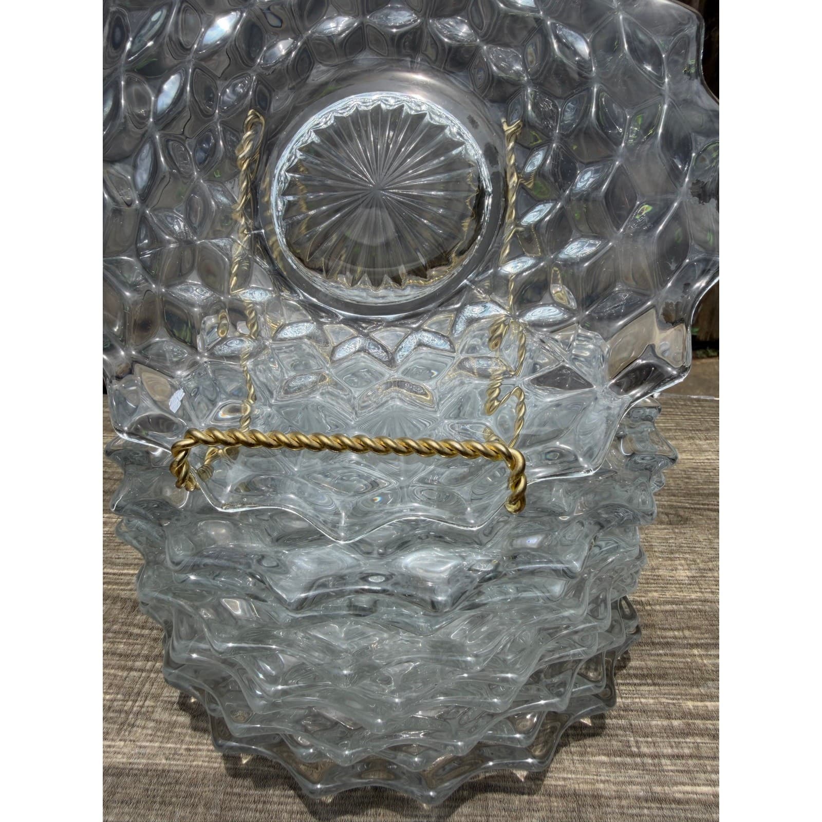 Fostoria 'American' Clear Glass 7.5” Vintage Bread Dessert/Plates-Set of 9 - Thumbnail 9