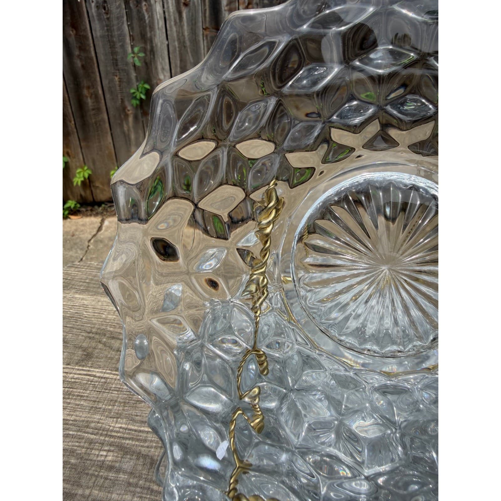 Fostoria 'American' Clear Glass 7.5” Vintage Bread Dessert/Plates-Set of 9 - Thumbnail 7