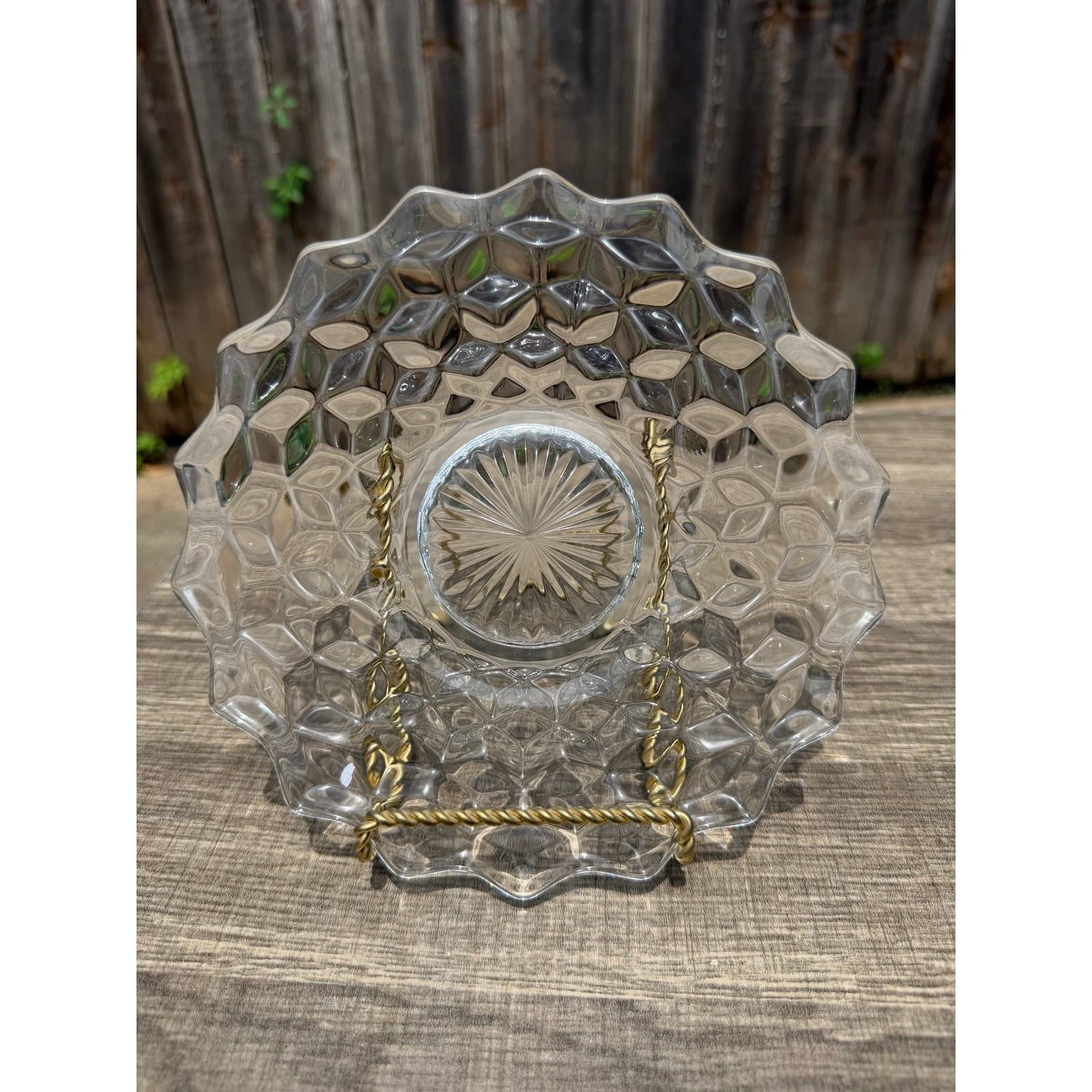 Fostoria 'American' Clear Glass 7.5” Vintage Bread Dessert/Plates-Set of 9 - Thumbnail 12