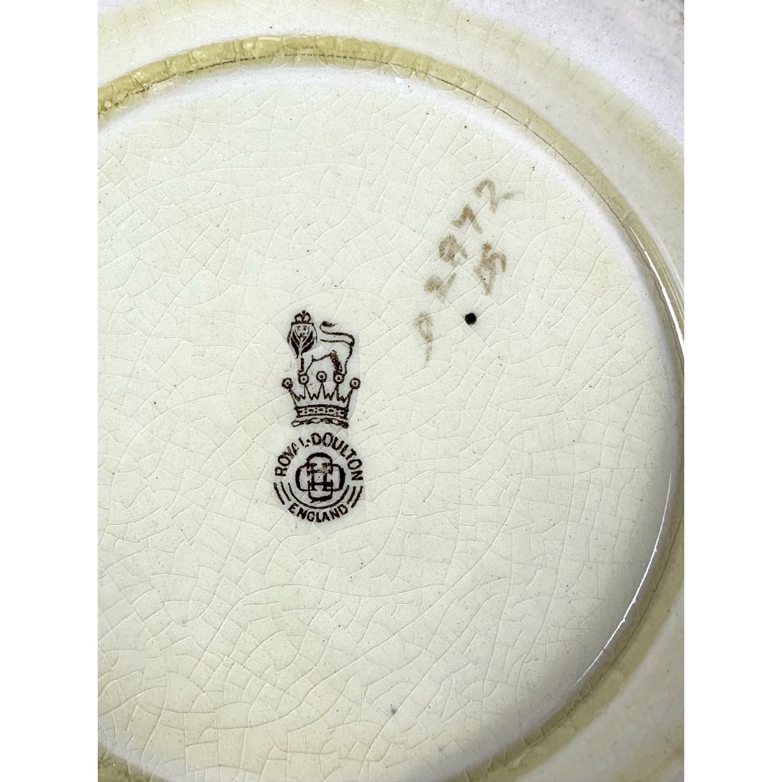 Antique Royal Doulton “Ships" Hand Painted Footed Fruit Bowl-Extremely Rare-Flaw - Thumbnail 7