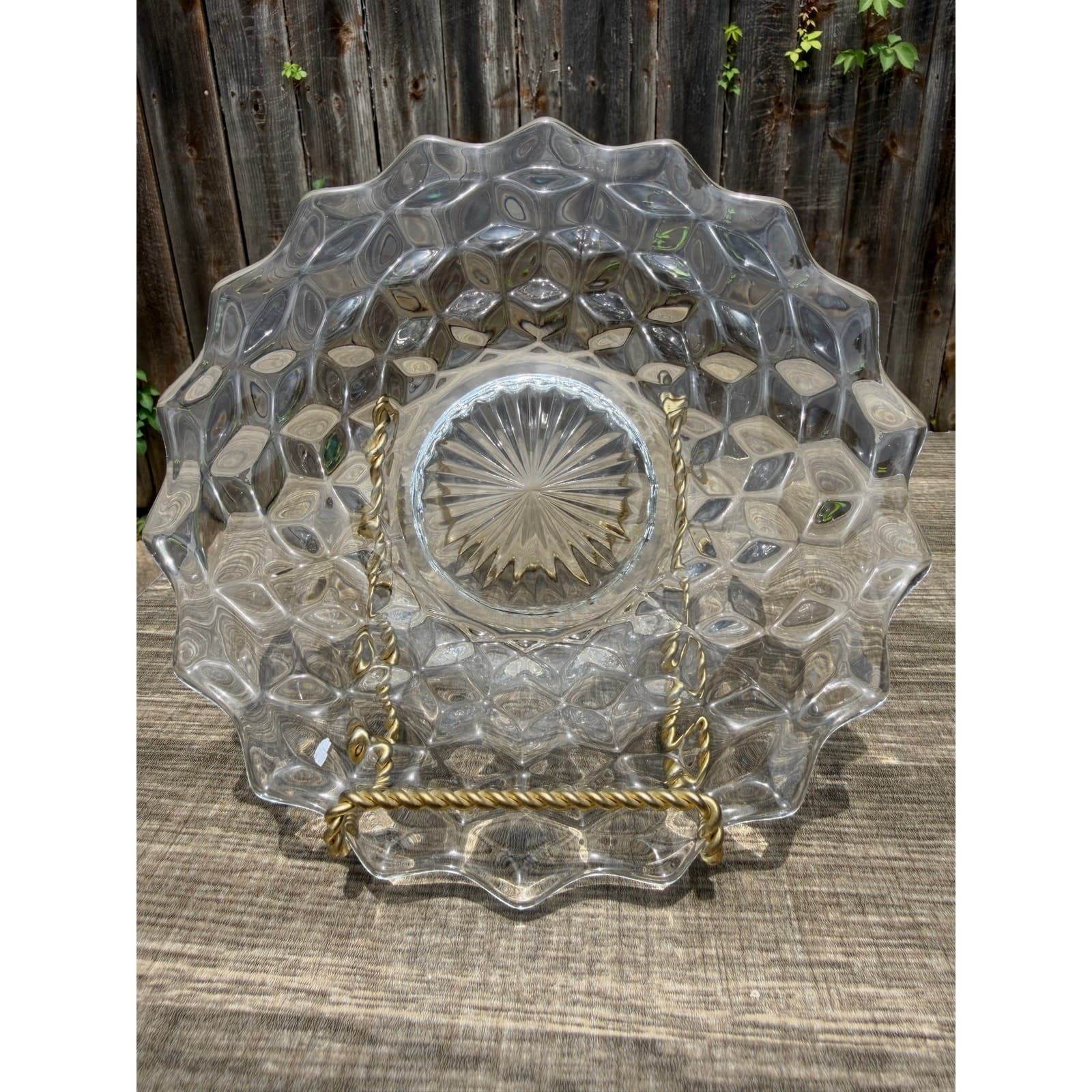 Fostoria 'American' Clear Glass 7.5” Vintage Bread Dessert/Plates-Set of 9 - Thumbnail 11
