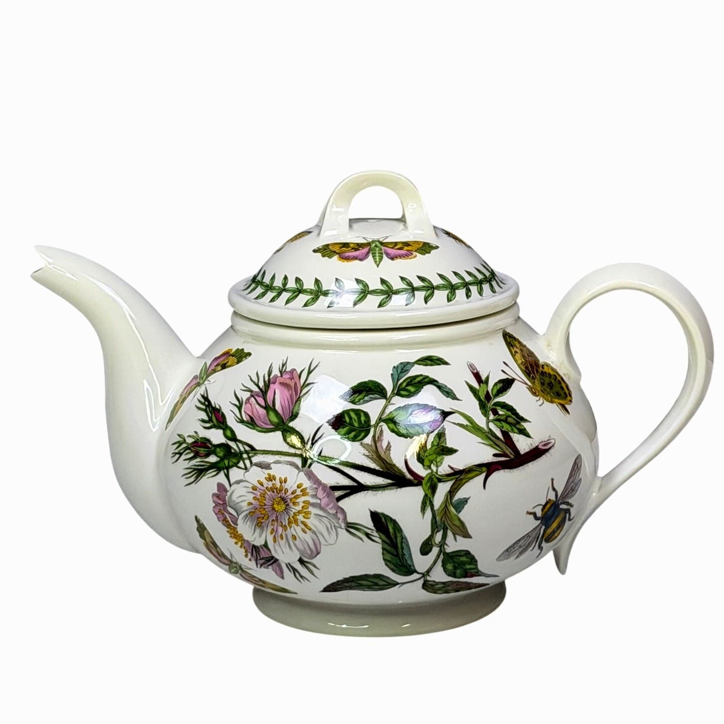 Portmeirion Botanical Garden Teapot Dog Rose England Susan Williams-Ellis - Thumbnail 10