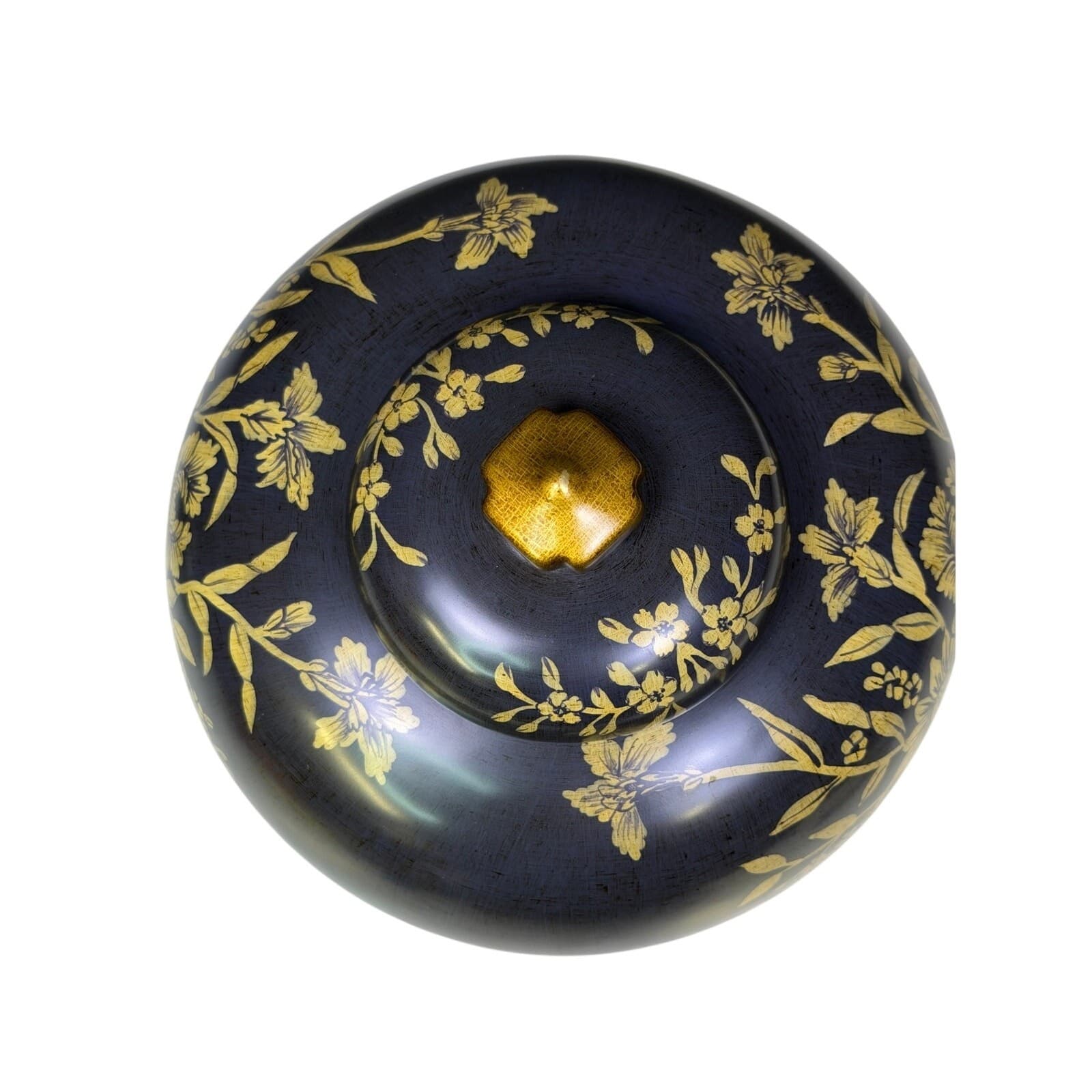 Bringier McConnell Toyo Black Vase/Ginger Jar Set Hollywood Regency Chinoiserie - Thumbnail 14