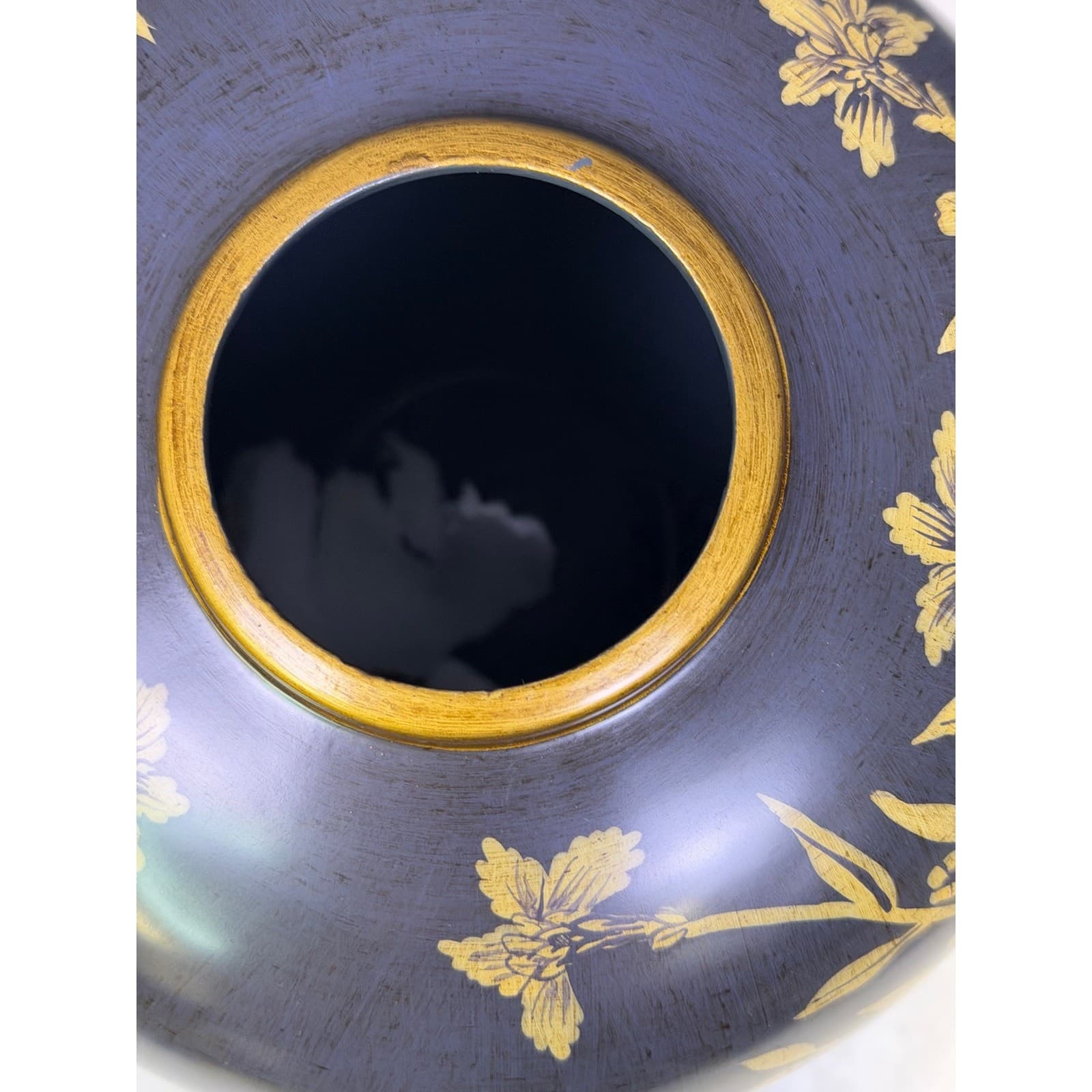 Bringier McConnell Toyo Black Vase/Ginger Jar Set Hollywood Regency Chinoiserie - Thumbnail 16