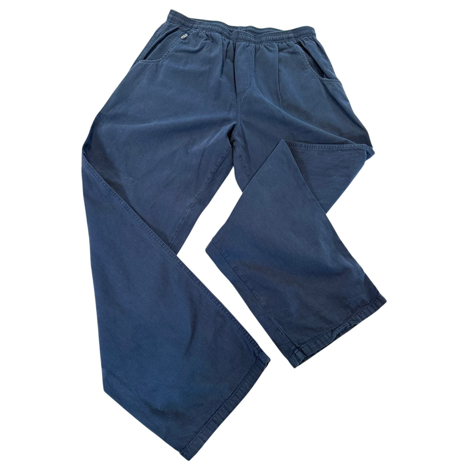 Crazy Shirts Hawaii Original Men's XL Navy Elastic Waist Casual Pants 32 Inseam