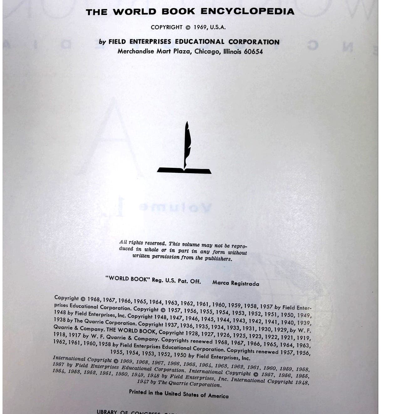 1969 World Book Encyclopedia Complete Set 20 Volumes+Dictionary Atlas Green/Blue - Thumbnail 8