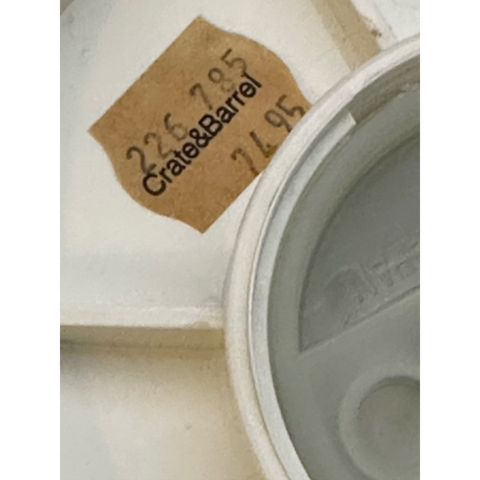 Gloria White 2.2 L 16” Air Pot for Crate & Barrel Vintage - Thumbnail 15