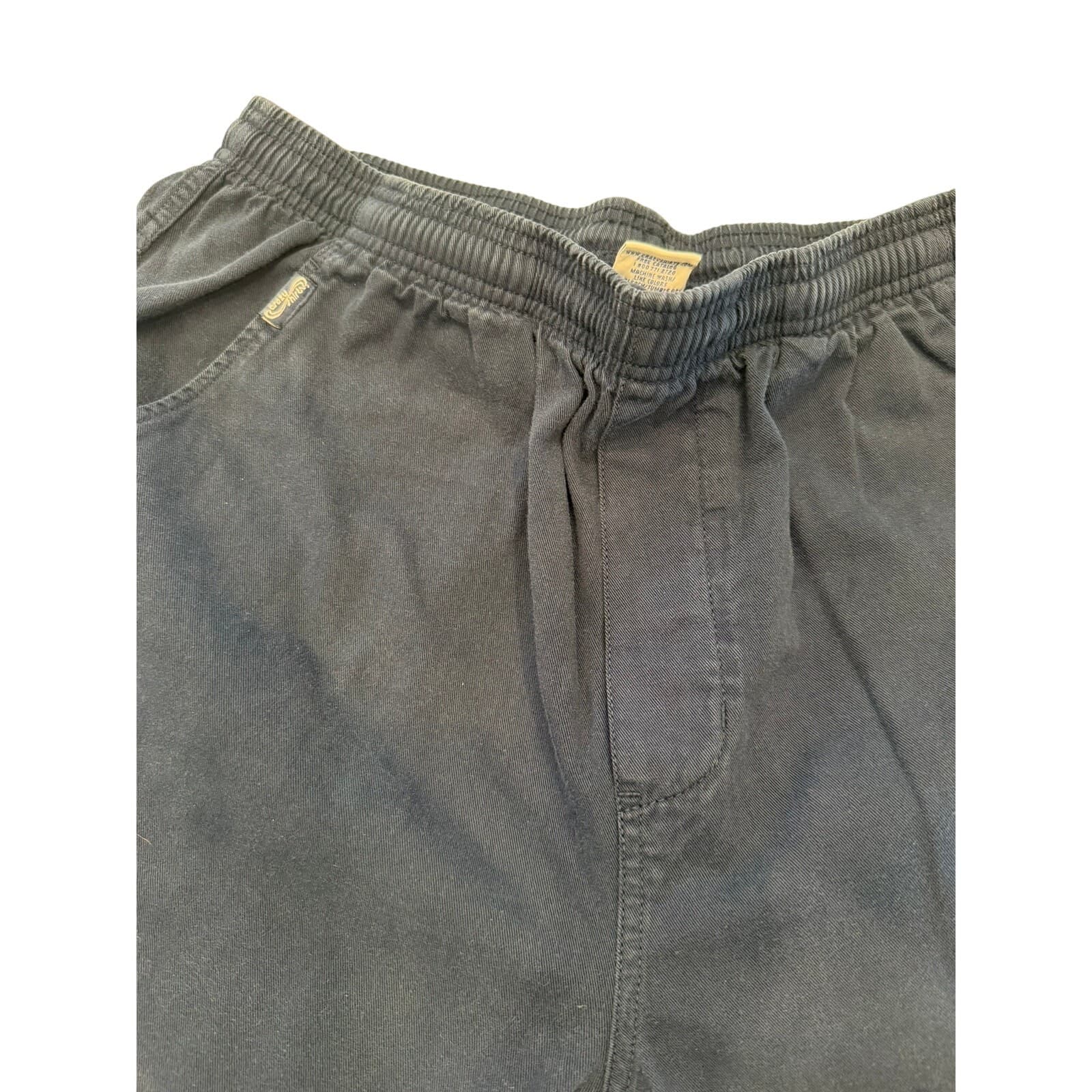 Crazy Shirts Hawaii Original Men's XL Navy Cotton Elastic Waist Pants 30 Inseam - Thumbnail 2