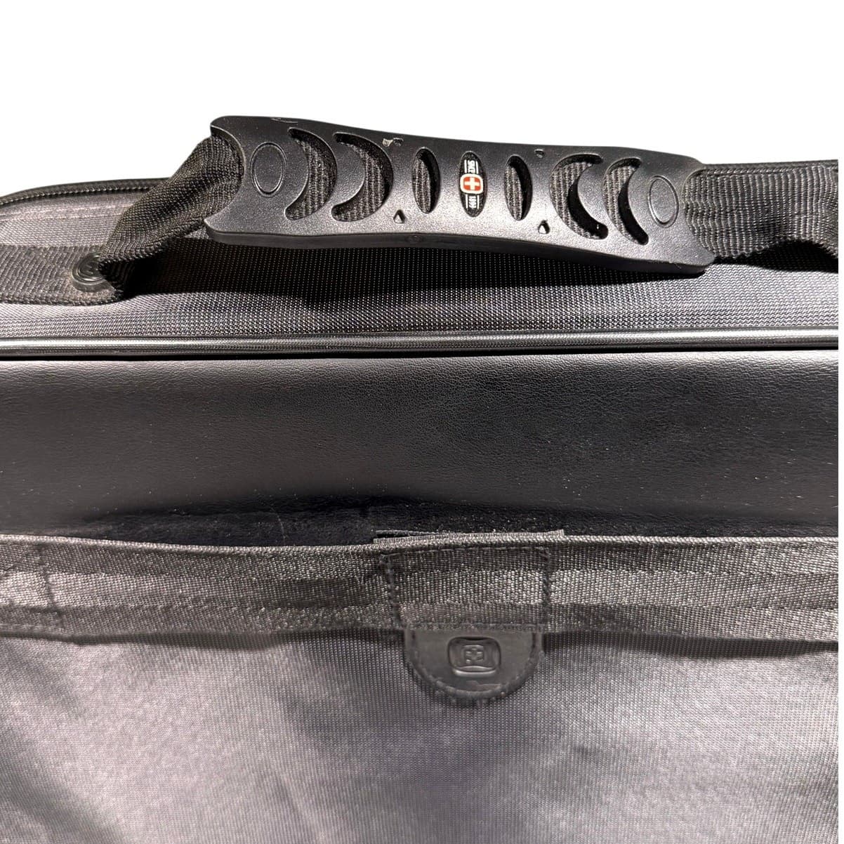 SwissGear Laptop Briefcase Computer Bag Black 16x12x3.5 Padded Shoulder Strap - Thumbnail 9