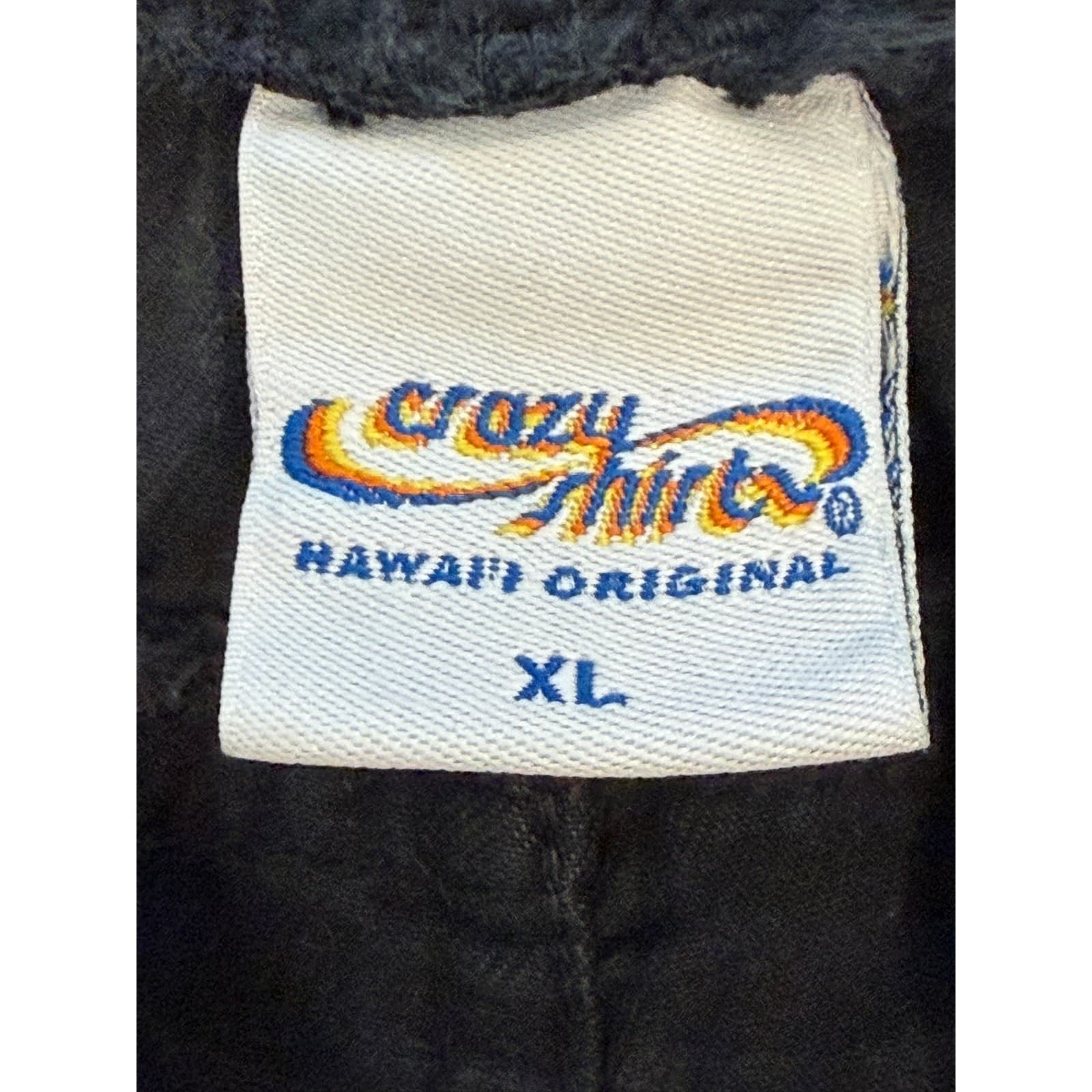 Crazy Shirts Hawaii Original Pants XL Black Elastic Waist Drawstring 29 Inseam - Thumbnail 4