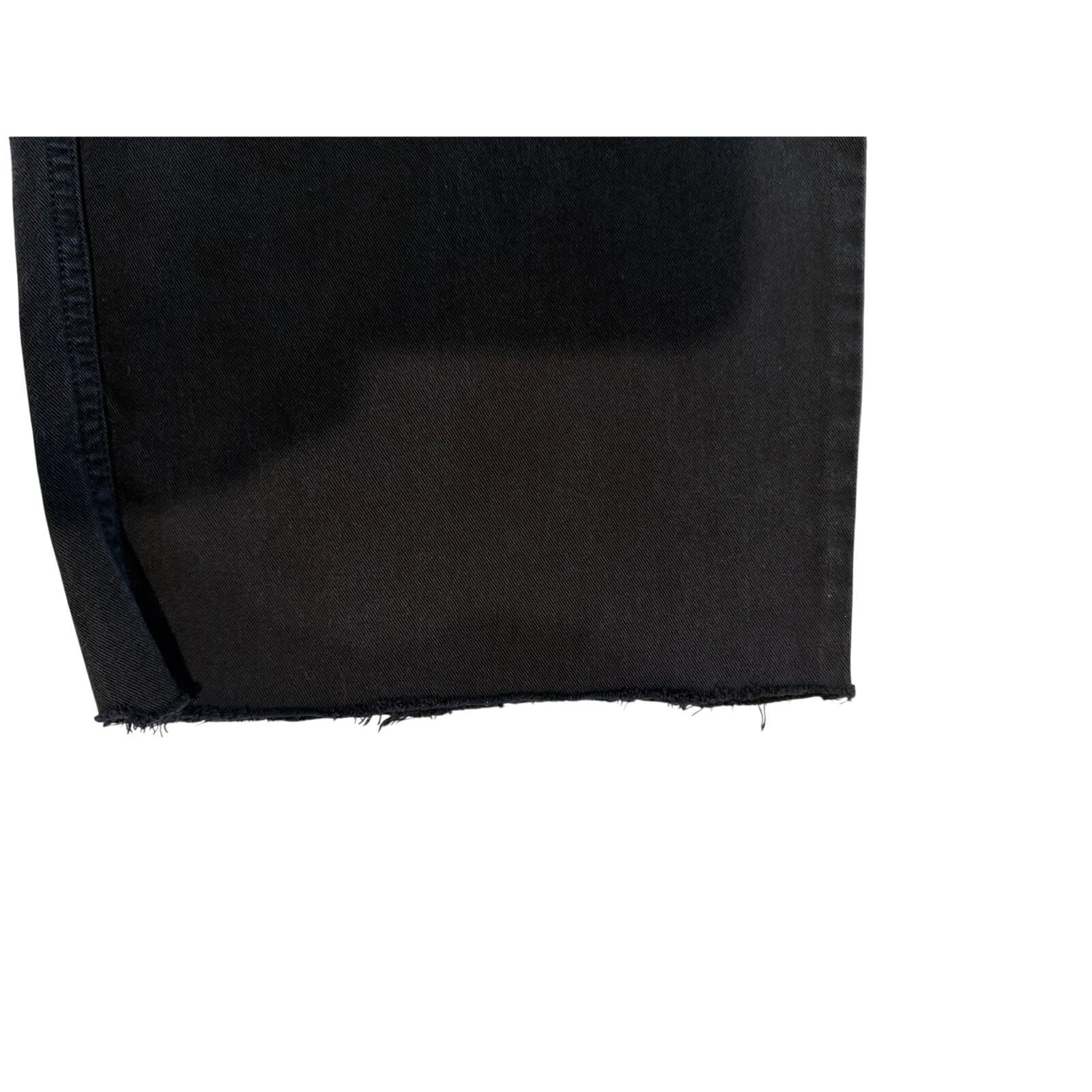 Crazy Shirts Hawaii Black Cotton Drawstring Pants XL 29" Inseam Raw Hem - Thumbnail 7