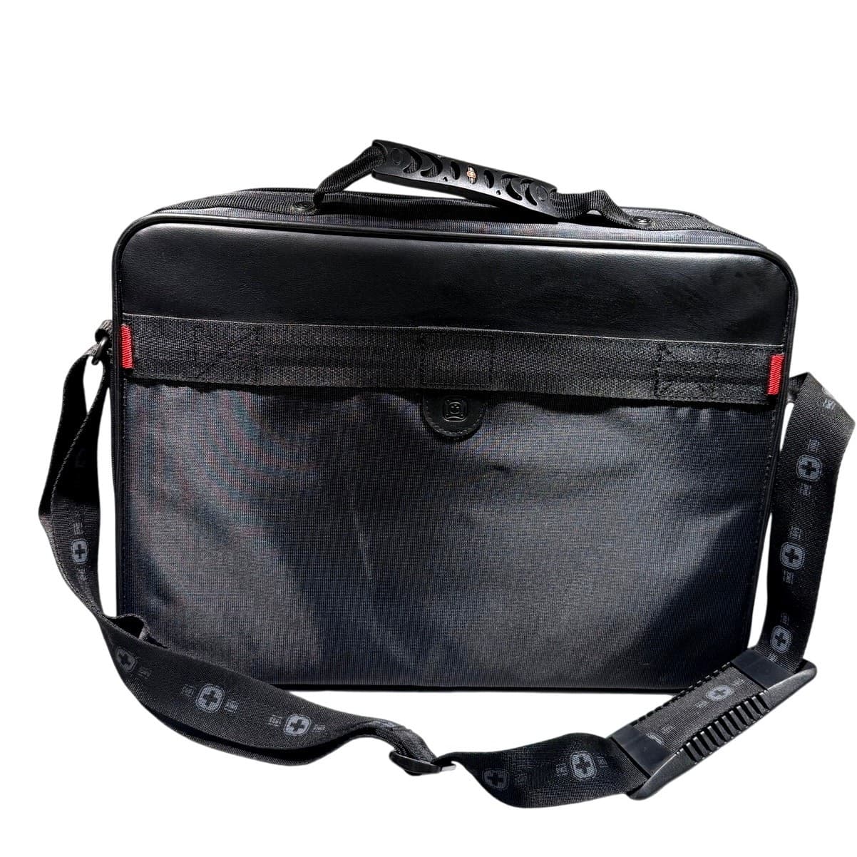 SwissGear Laptop Briefcase Computer Bag Black 16x12x3.5 Padded Shoulder Strap - Thumbnail 5