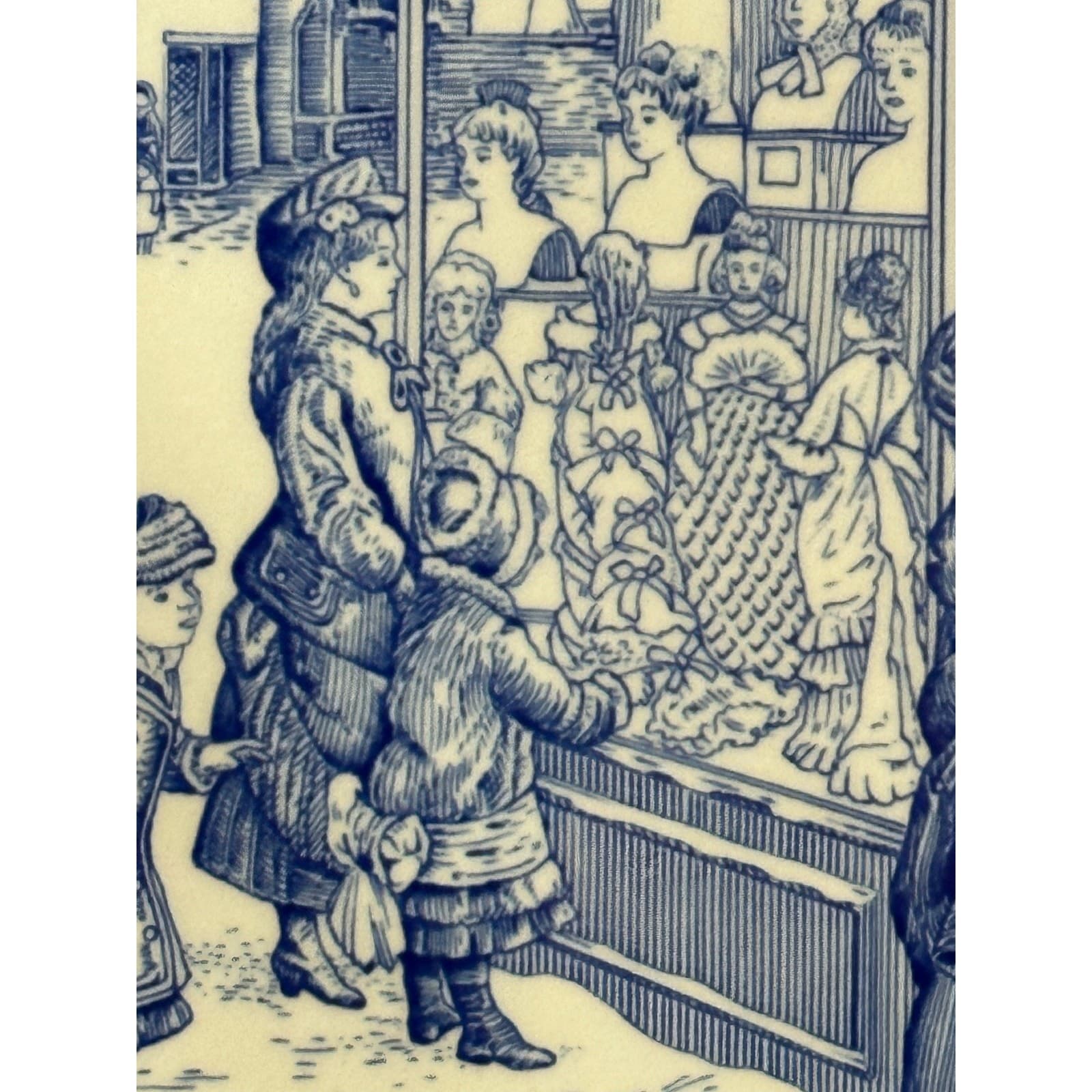 The Spode Blue Room Collection Victorian Era Christmas Plate No. 4 England - Thumbnail 2