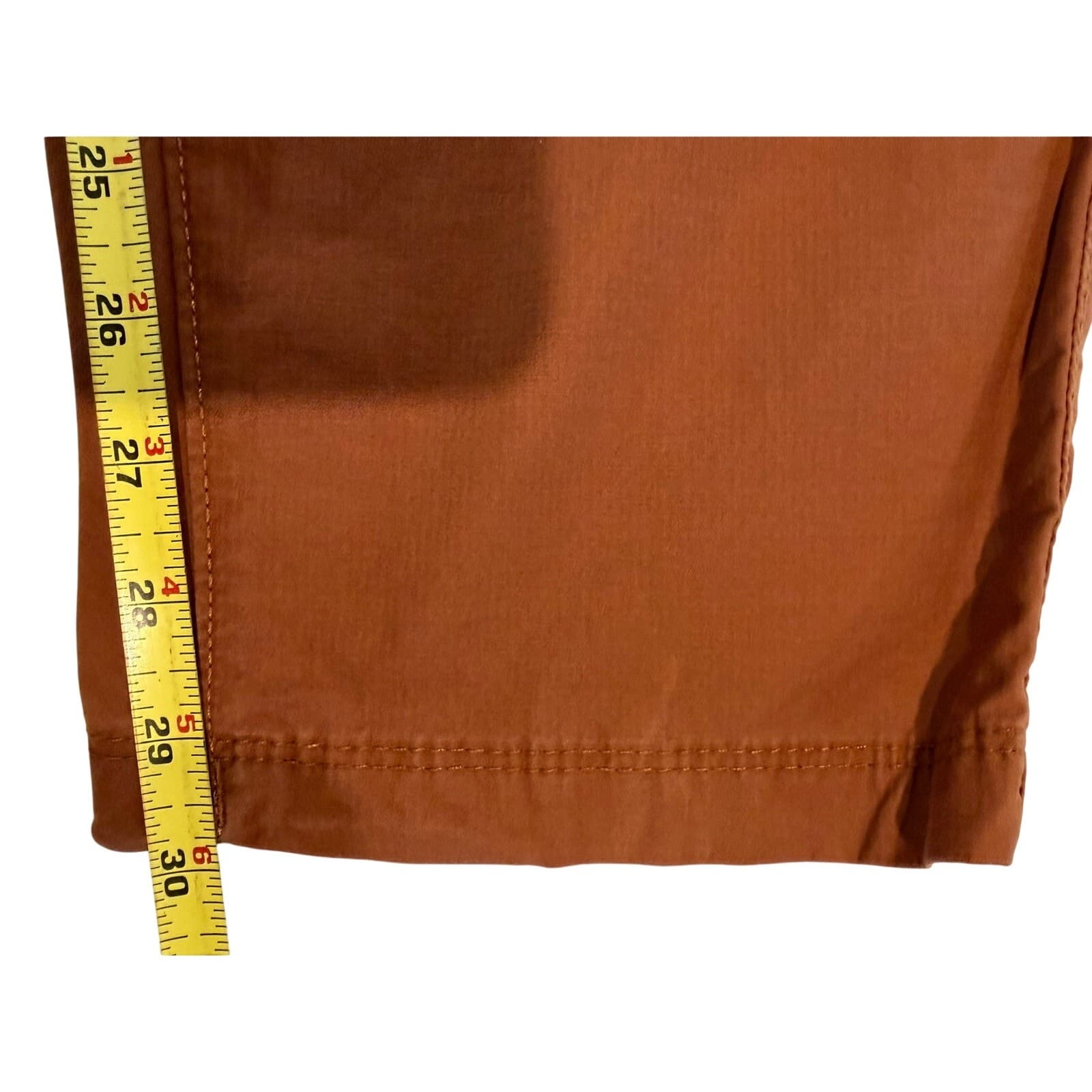 Eddie Bauer Mens XL Hiking Pants Brown Drawstring Elastic Waist 30" Inseam - Thumbnail 5