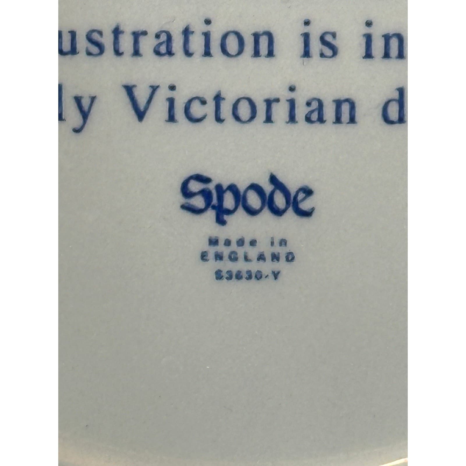 The Spode Blue Room Collection Victorian Era Christmas Plate No. 4 England - Thumbnail 9