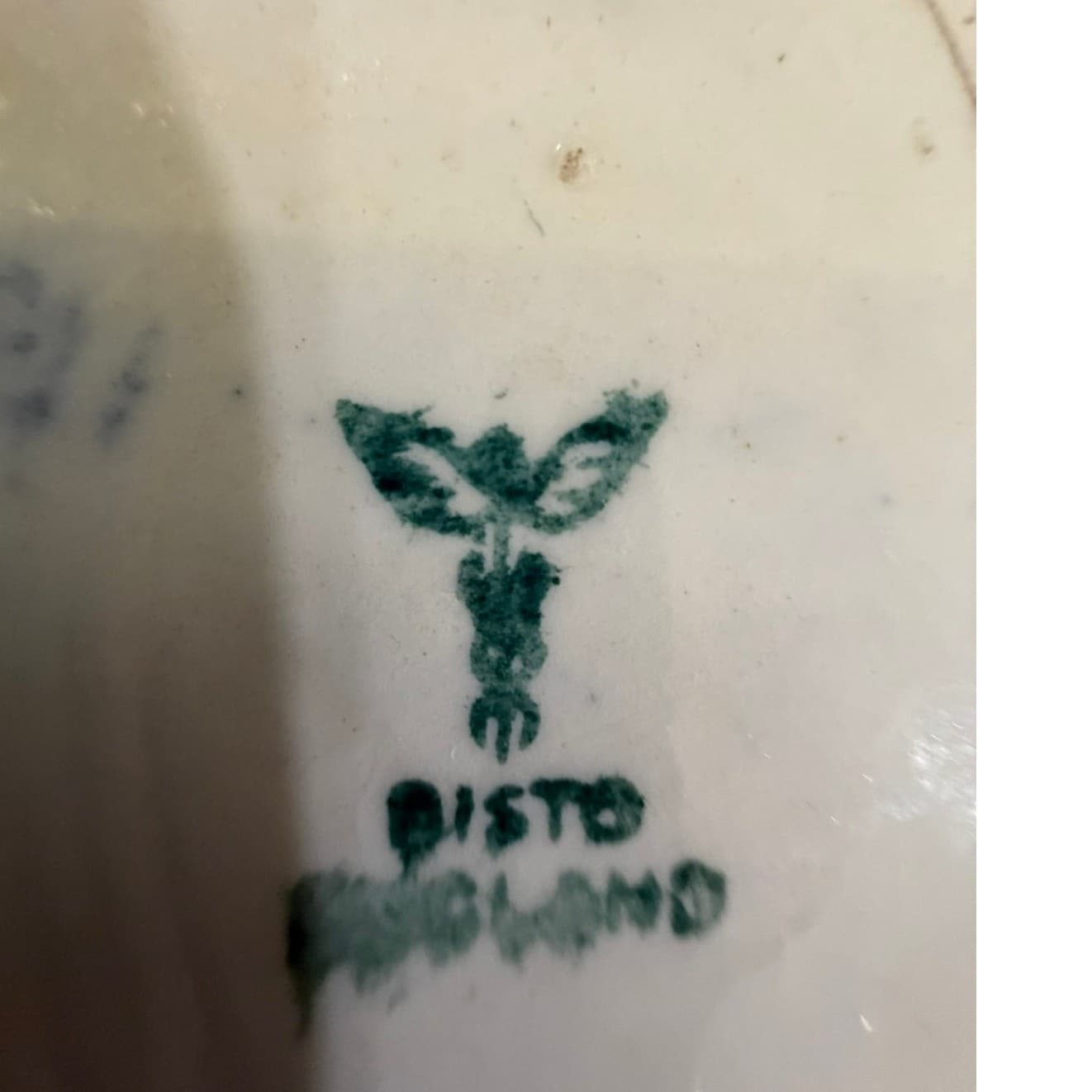 Antique BISTO England Blue White Dragon Chinoiserie Vase 10.75" Bishop Stonier - Thumbnail 2