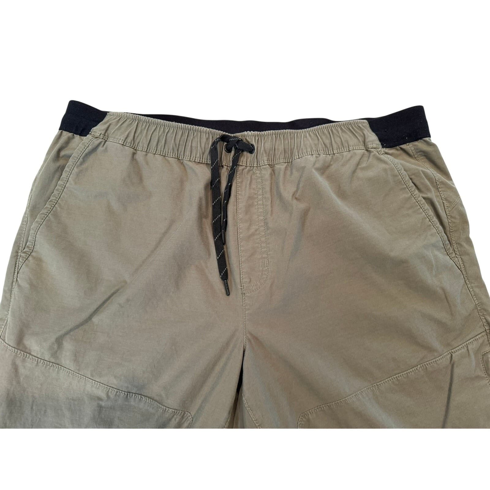 Eddie Bauer Mens XL Guide Pro Trail Pants Olive Stretch Drawstring Hiking 29 - Thumbnail 2