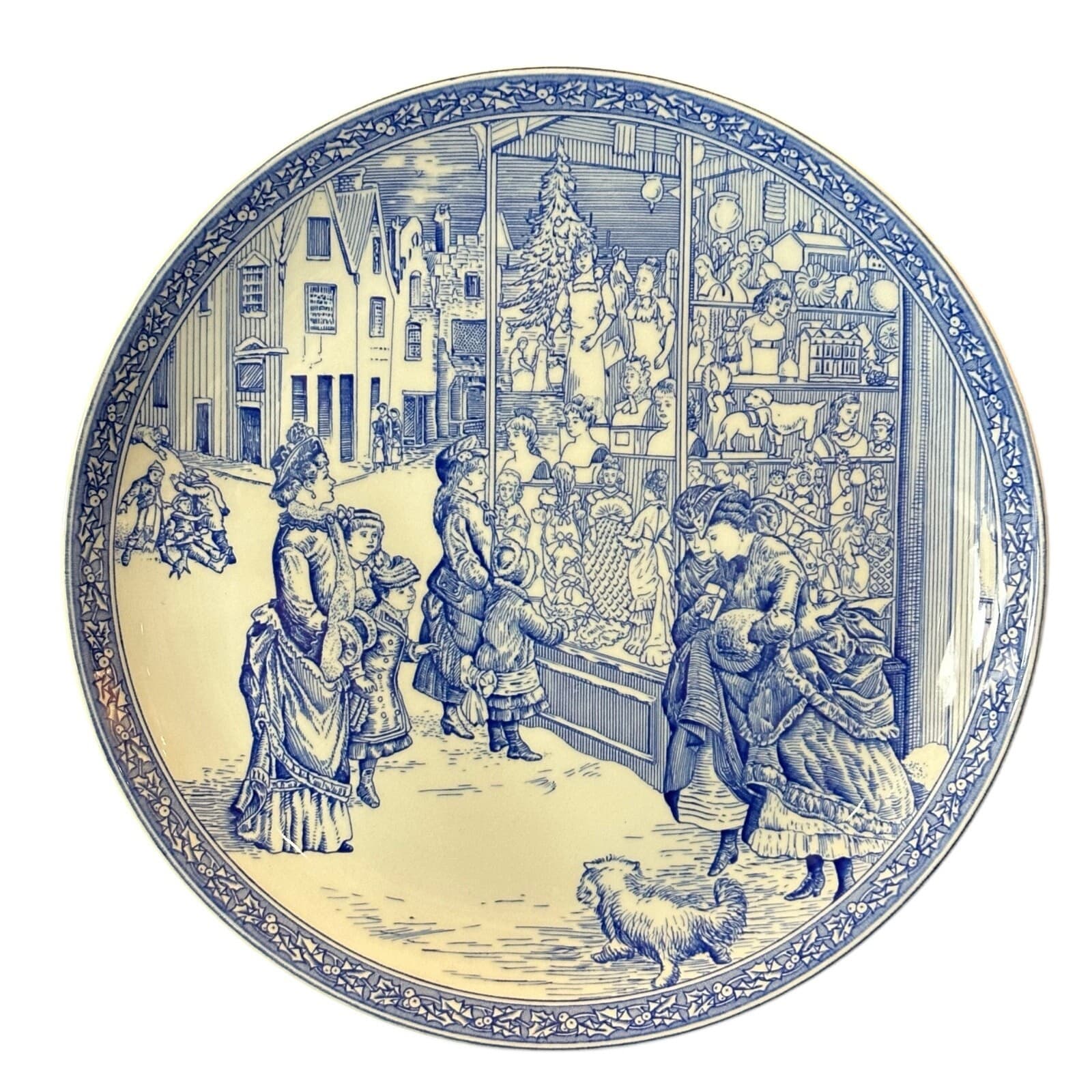 The Spode Blue Room Collection Victorian Era Christmas Plate No. 4 England