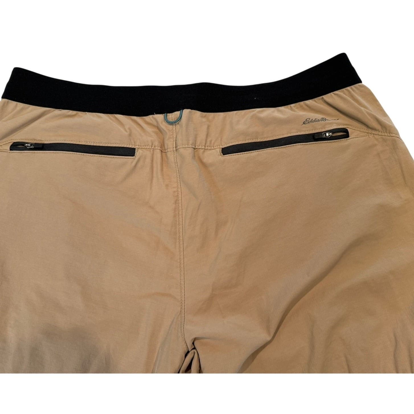 Eddie Bauer Men's XL Tan Ripstop Hiking Cargo Pants Elastic Waist 30" Inseam - Thumbnail 4