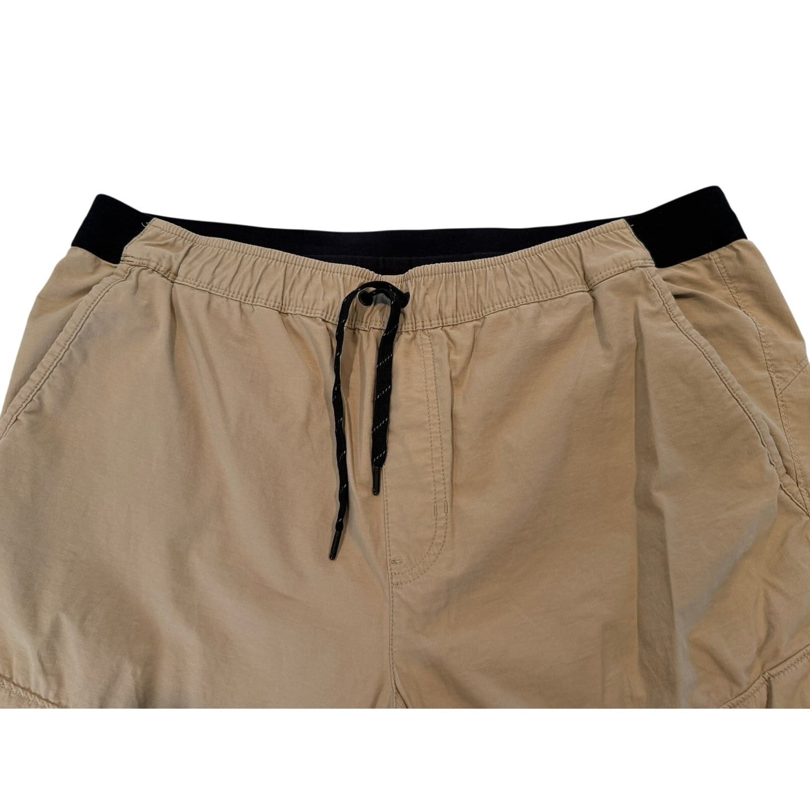 Eddie Bauer Men's XL Tan Ripstop Hiking Cargo Pants Elastic Waist 30" Inseam - Thumbnail 2