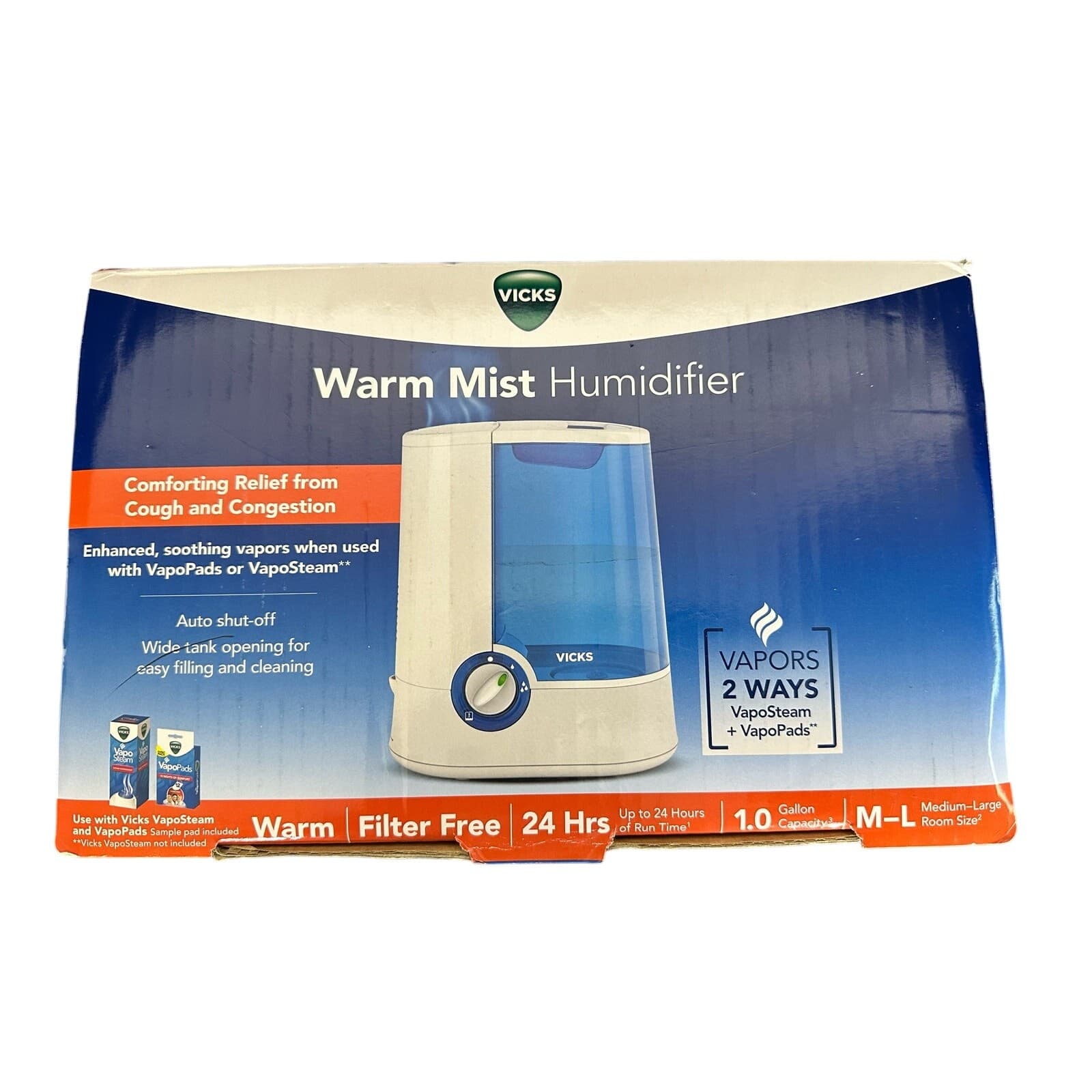 Vicks V750D1 Warm Mist Humidifier in Box Tested - Thumbnail 15
