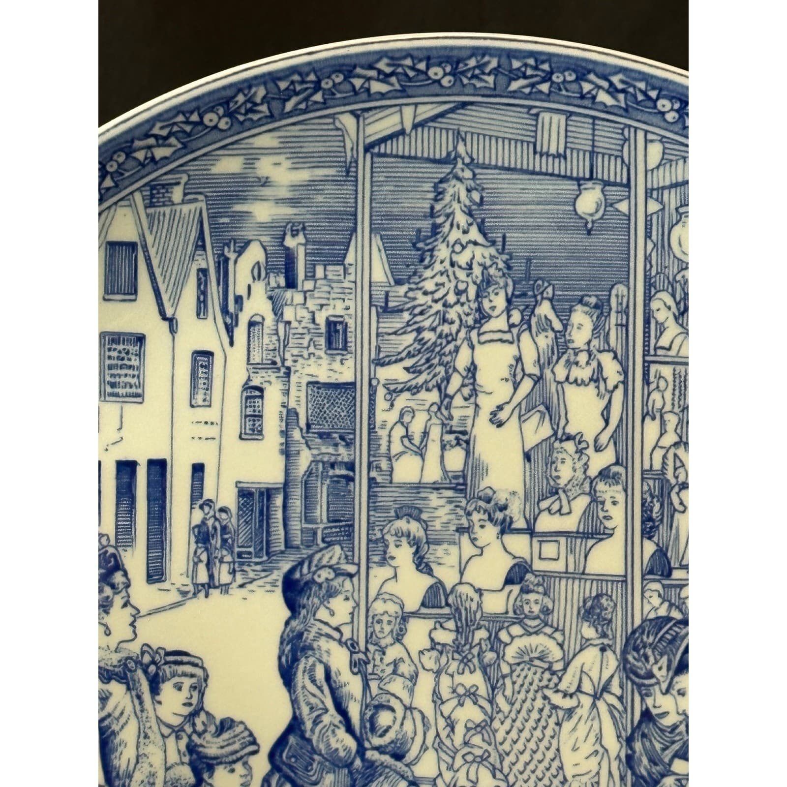The Spode Blue Room Collection Victorian Era Christmas Plate No. 4 England - Thumbnail 6