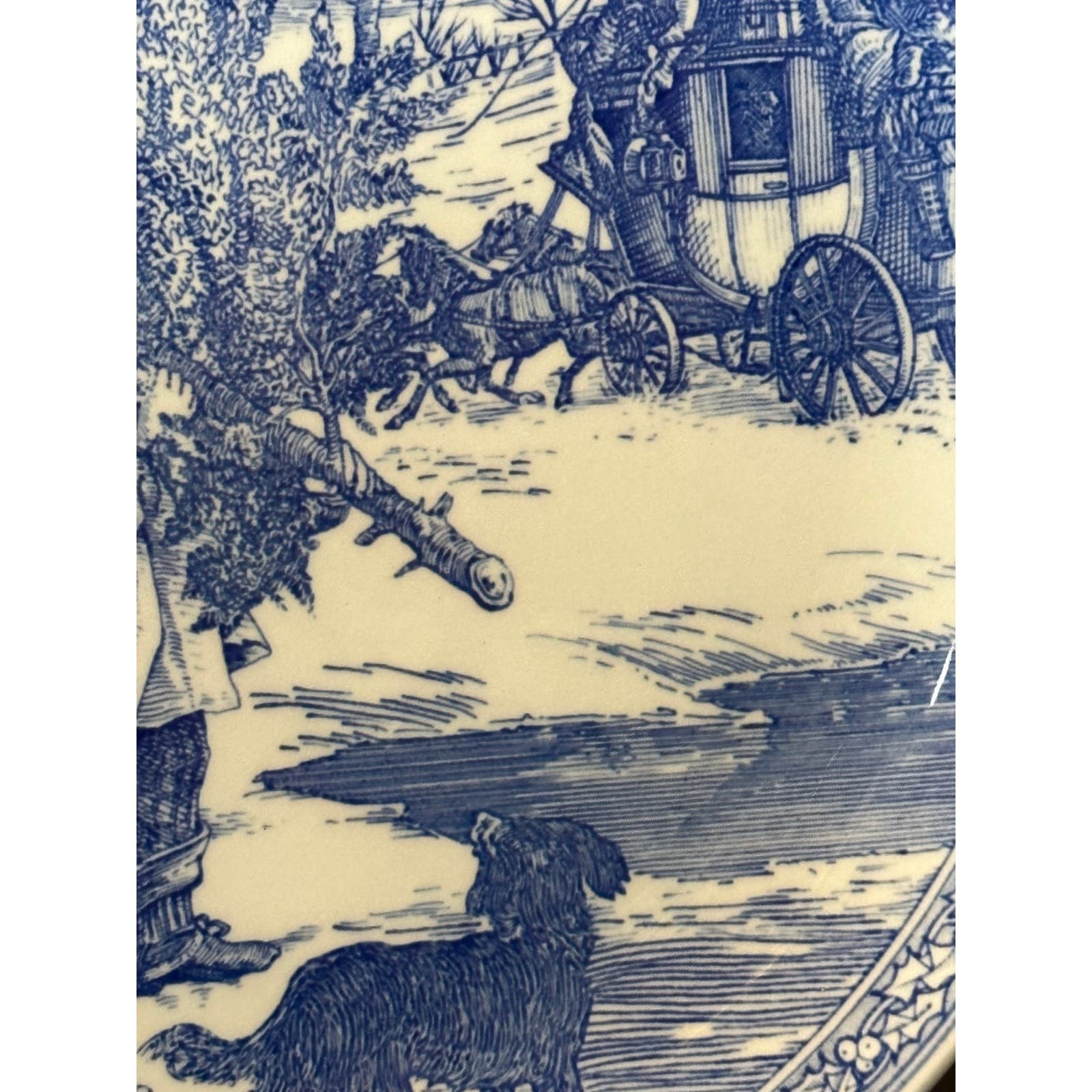 Spode The Blue Room Collection Christmas plate No. 1 England 8-3/8" - Thumbnail 3