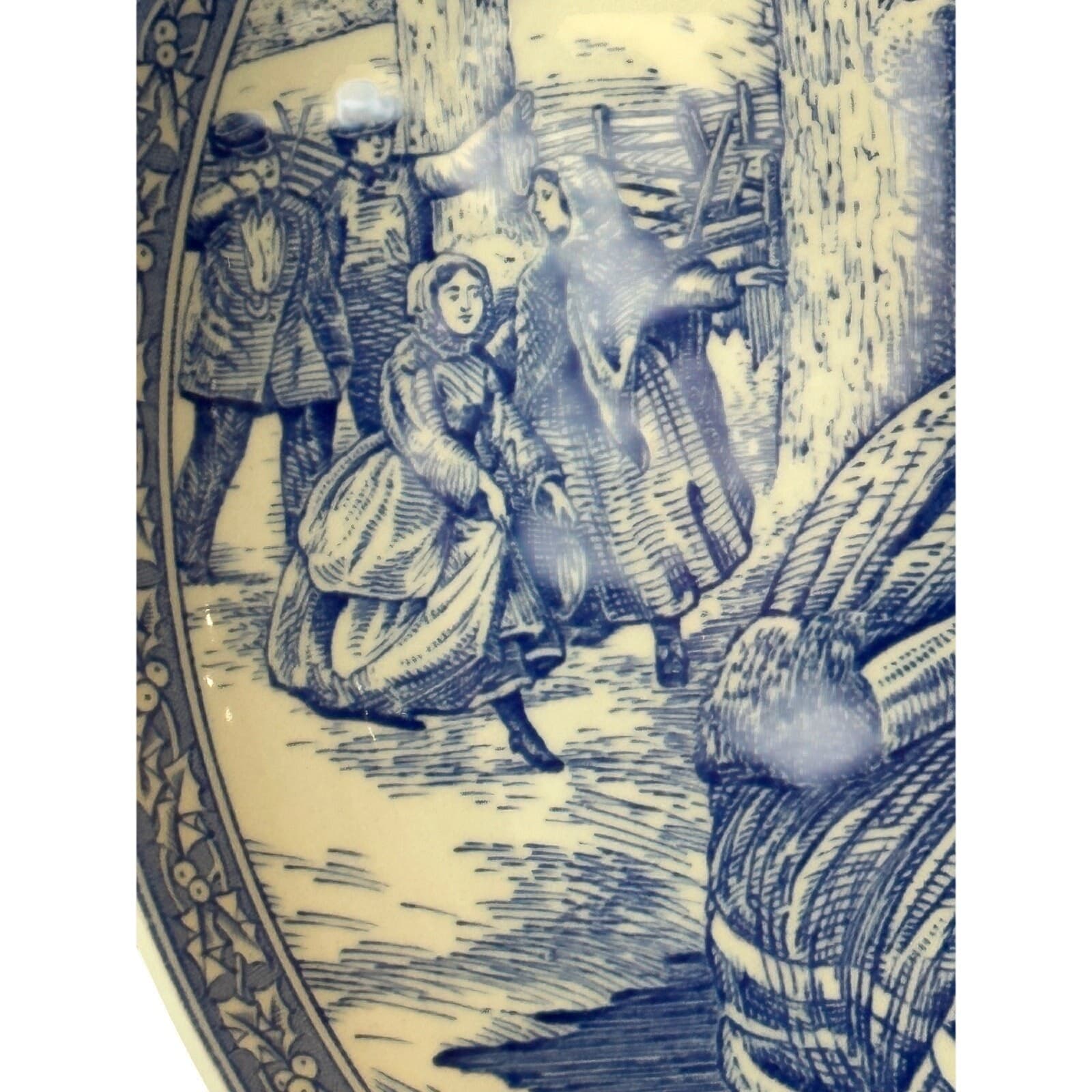 Spode The Blue Room Collection Christmas Plate Number 2 England 8-1/4" Set of 3 - Thumbnail 3